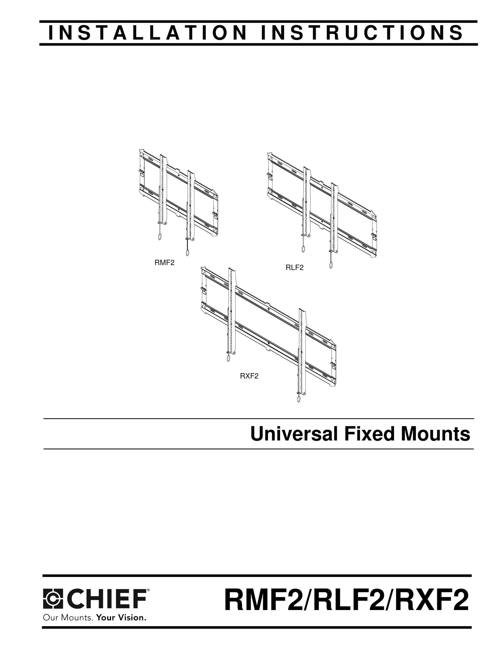 Chief Manufacturing RLF2 TV Mount User Manual