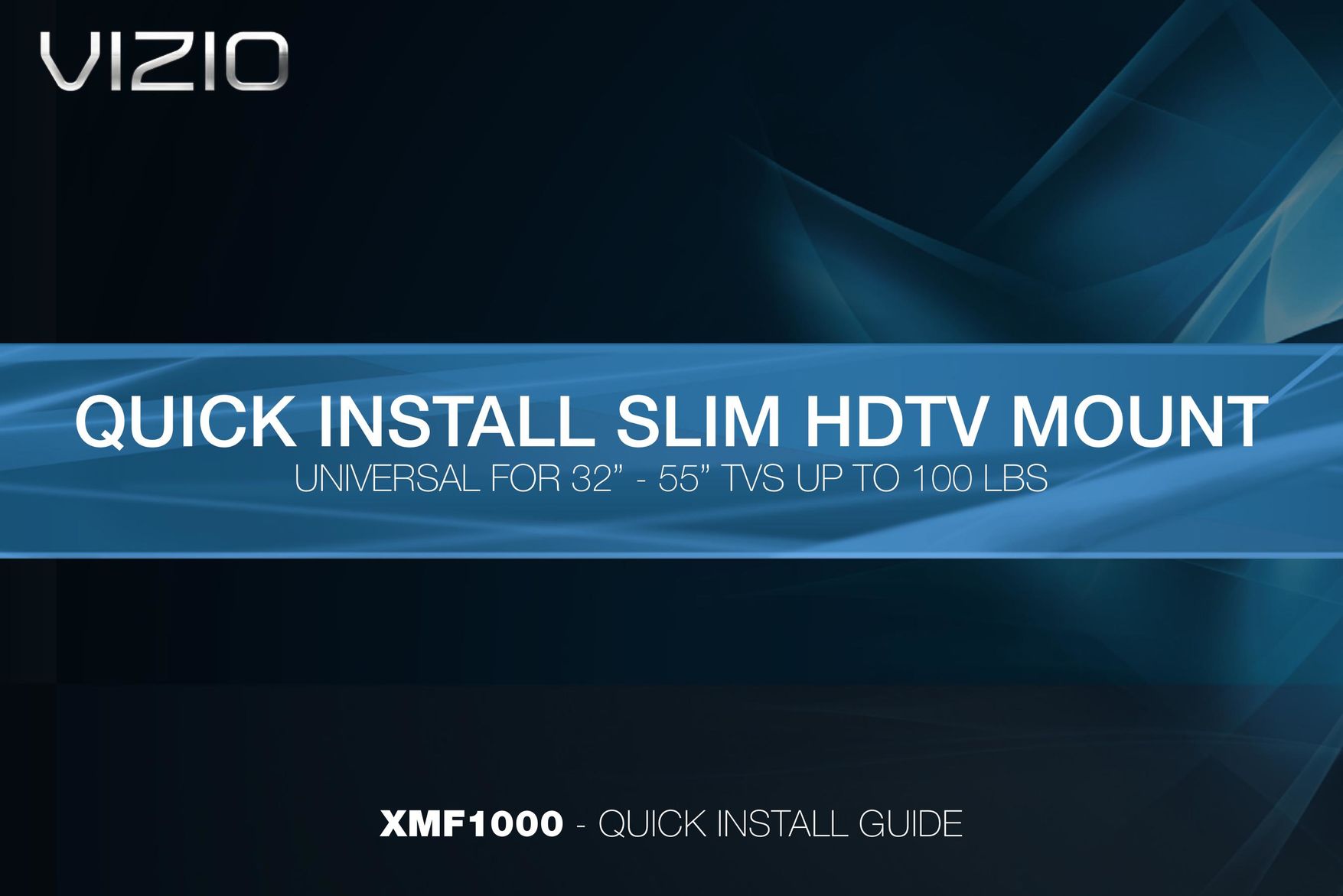 Vizio XMF1000 TV Mount User Manual