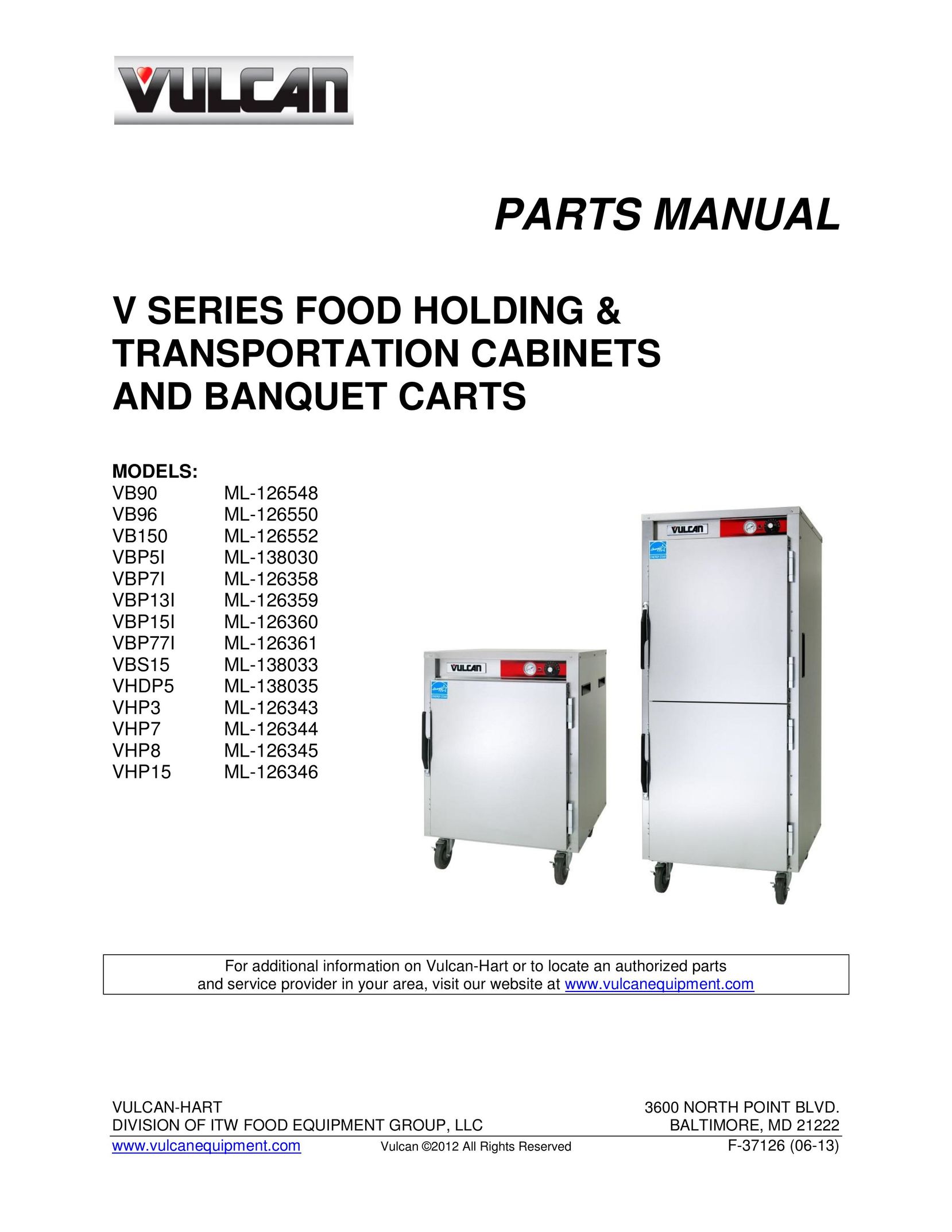 Vulcan-Hart VHP8 ML-126345 TV Mount User Manual