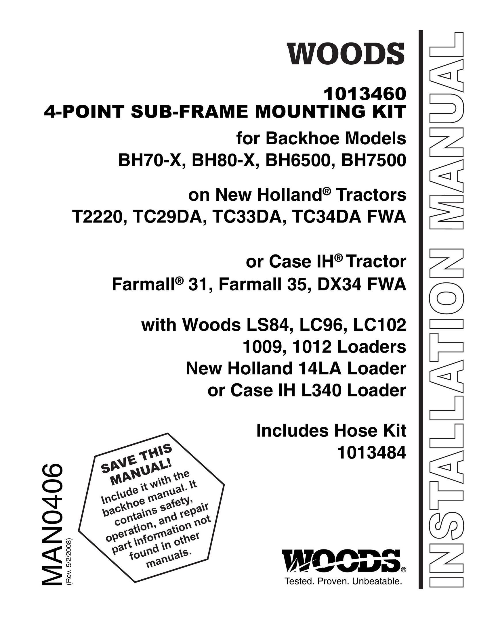Woods Equipment 1013460 TV Mount User Manual