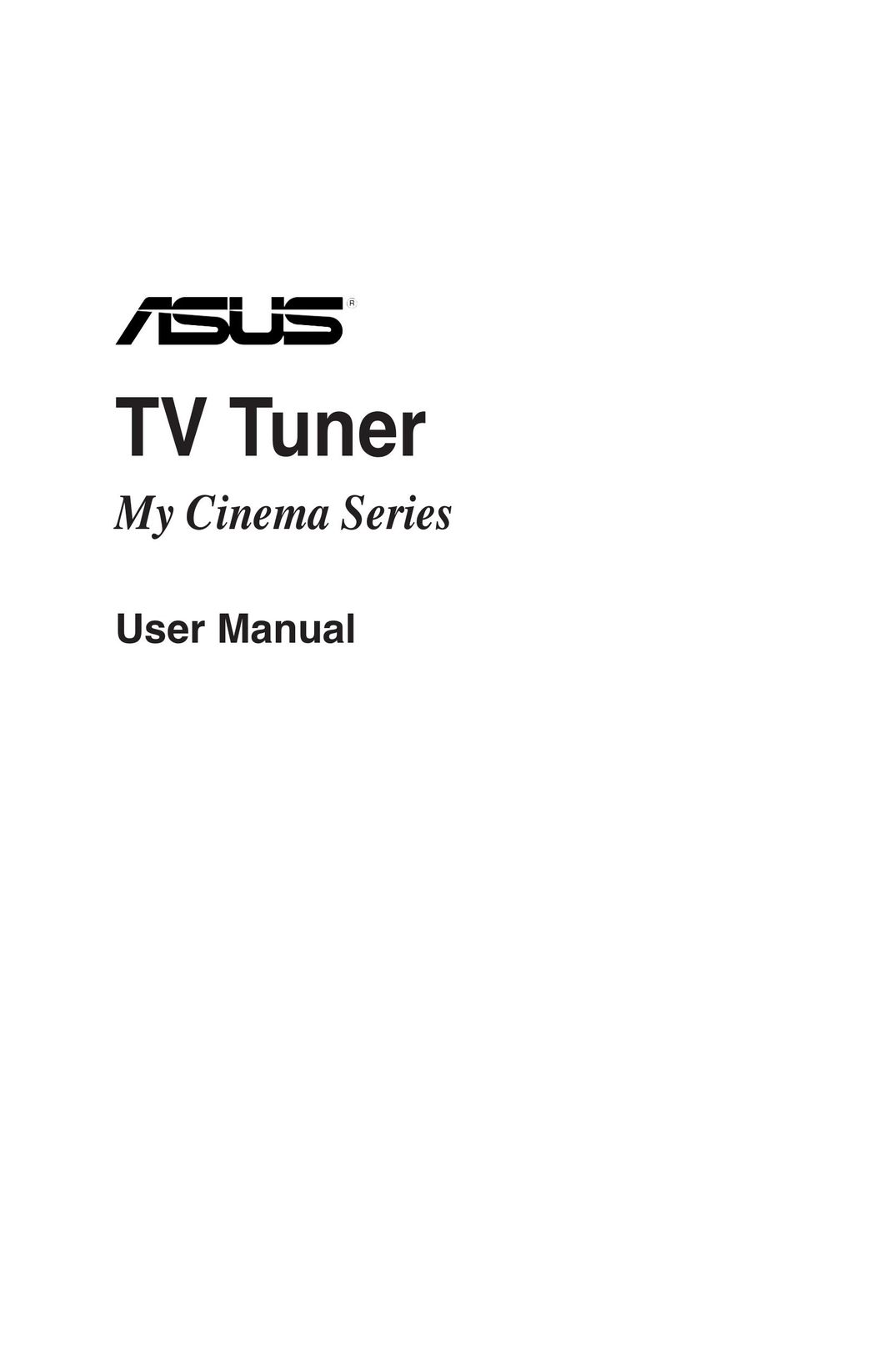 Asus MYCINEMAPE9400COMBO TV Receiver User Manual