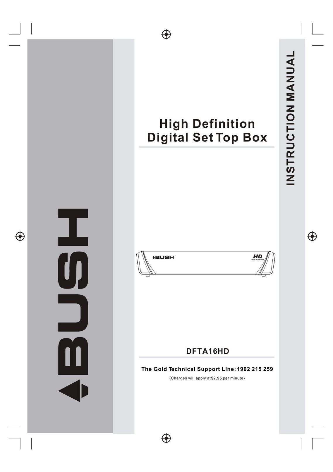 Bush DFTA16HD TV Receiver User Manual