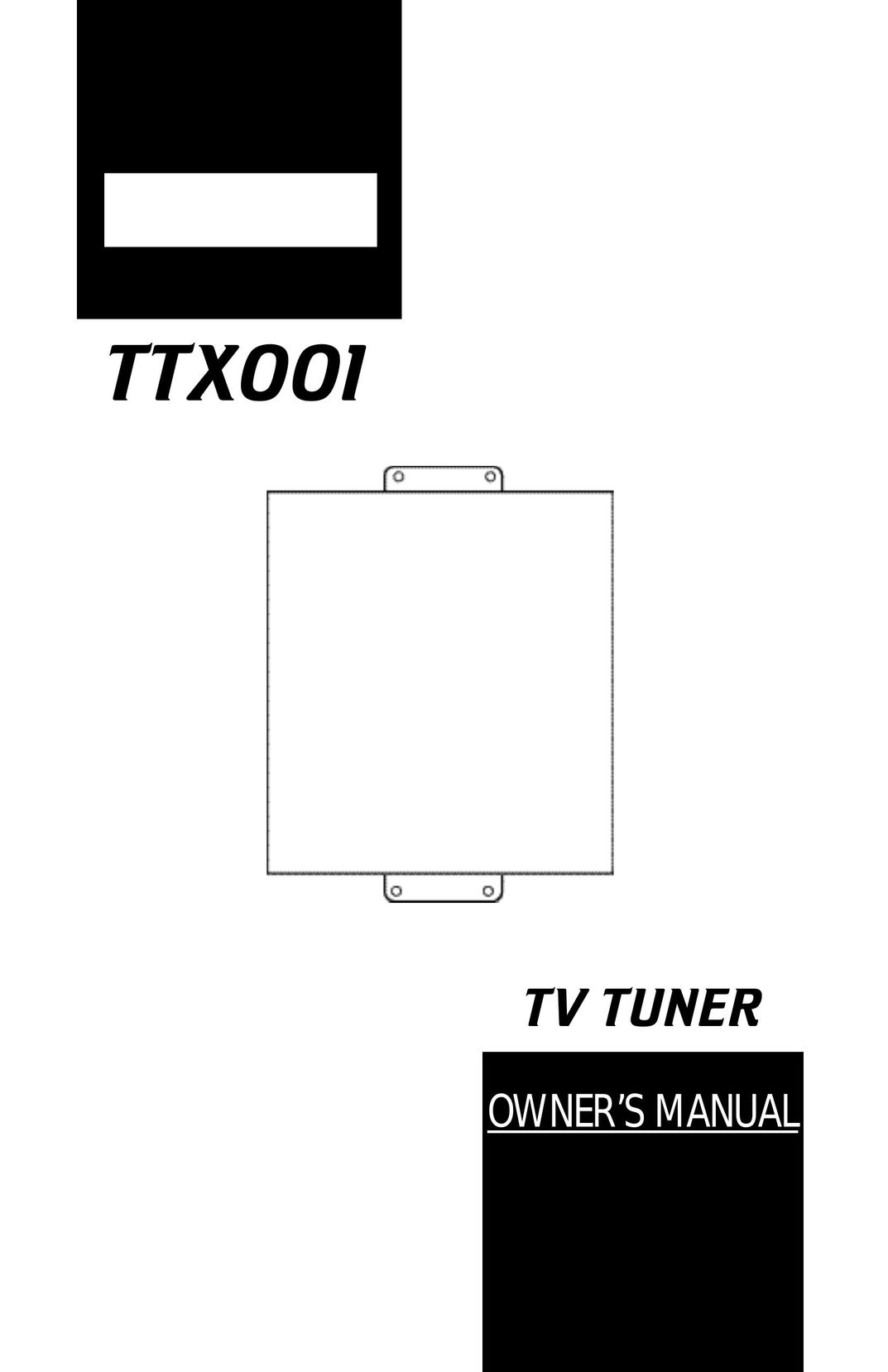 Clarion TTX001 TV Receiver User Manual