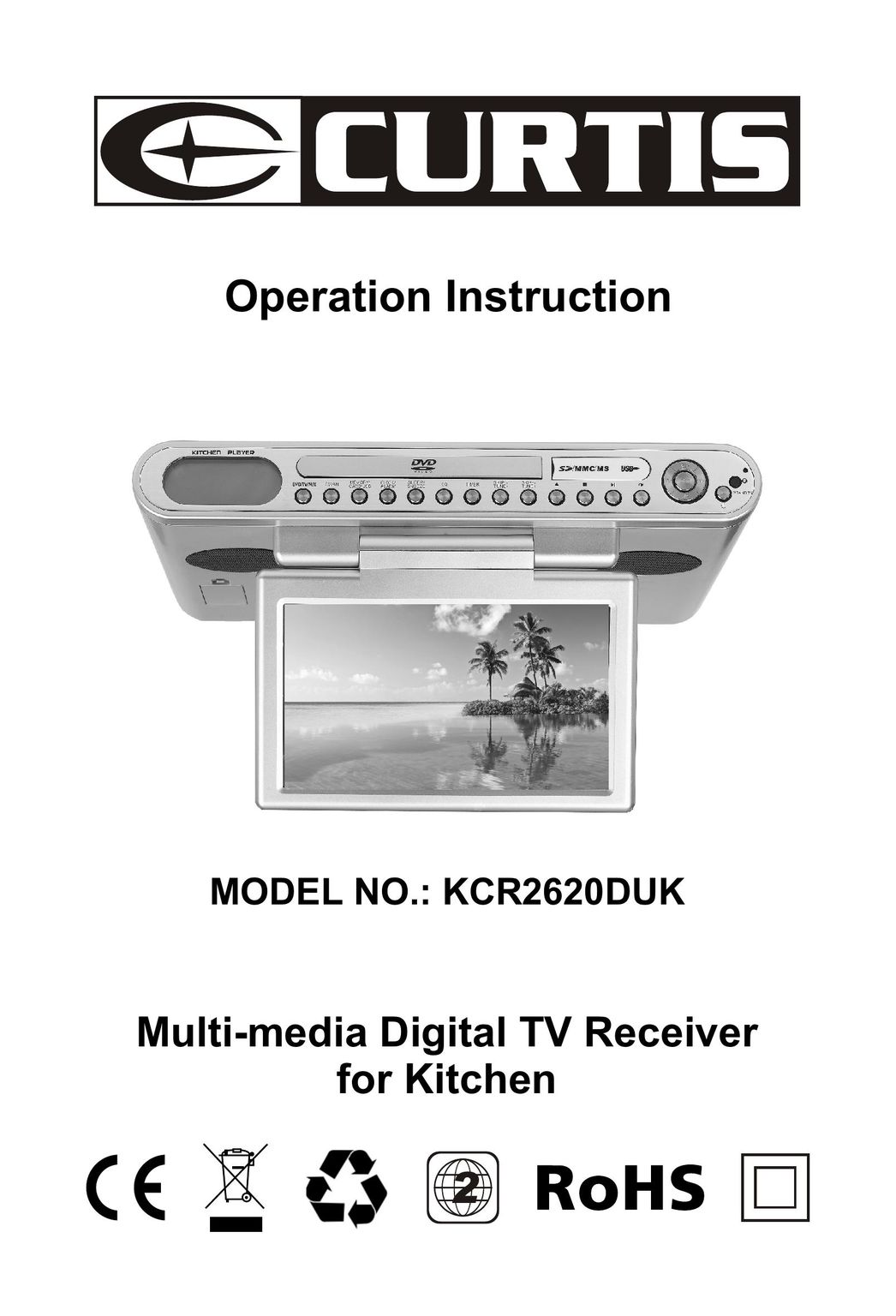 Curtis KCR2620DUK TV Receiver User Manual