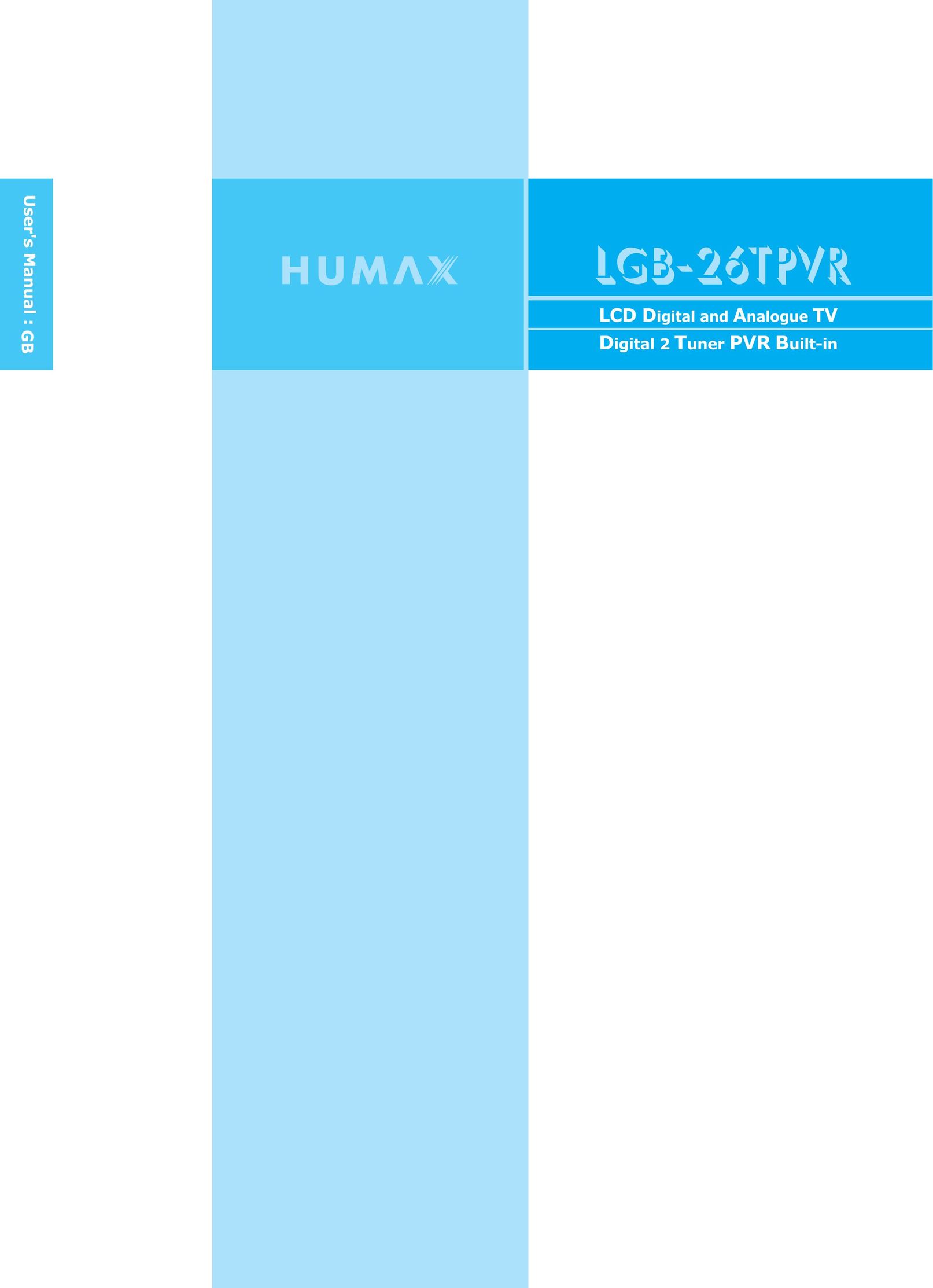 Humax LGB-26TPVR TV Receiver User Manual