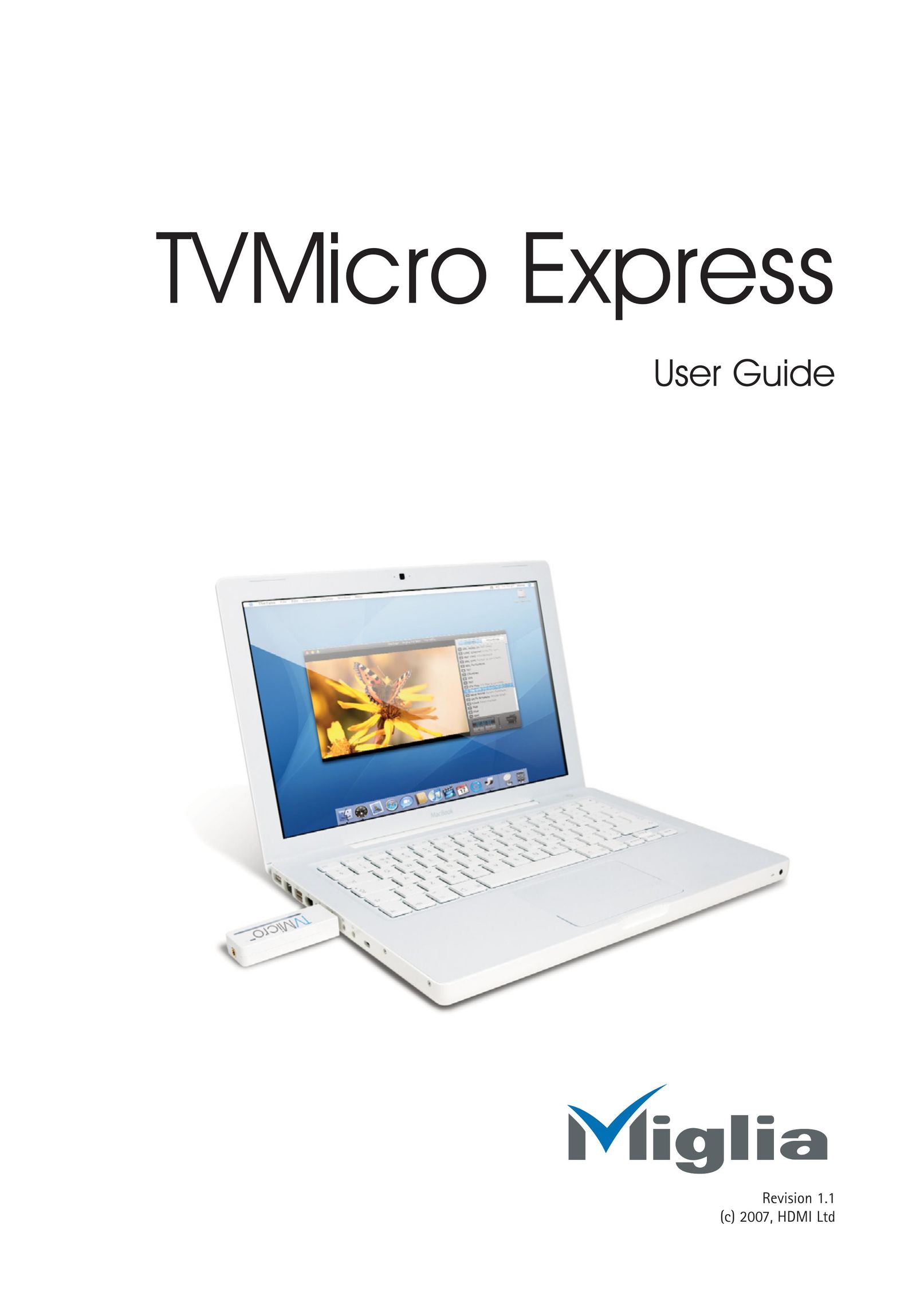 Miglia Technology TV Micro Express Adapter TV Receiver User Manual