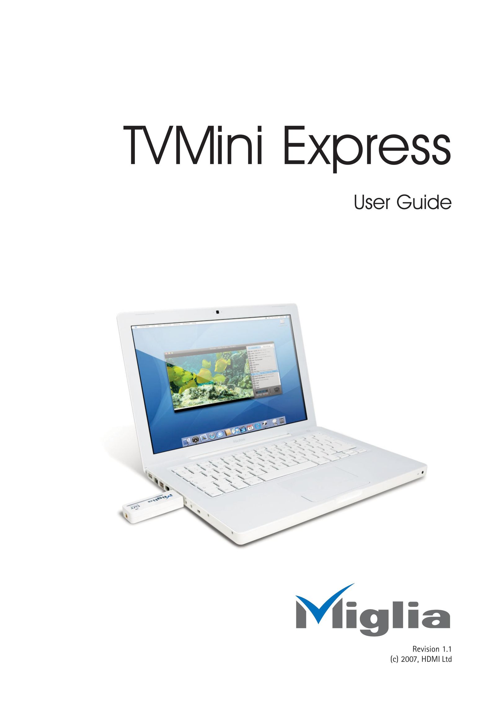 Miglia Technology TVMini Express Adapter TV Receiver User Manual