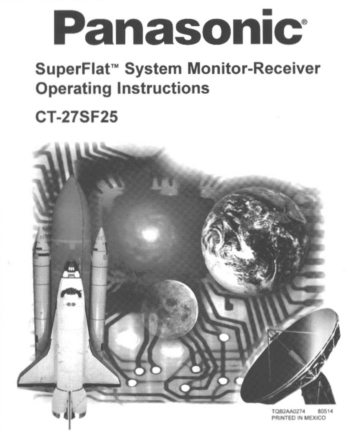 Panasonic CT-27SF25 TV Receiver User Manual