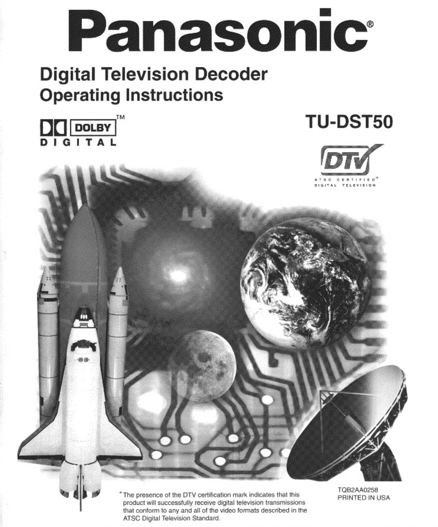 Panasonic TU-DST50 TV Receiver User Manual