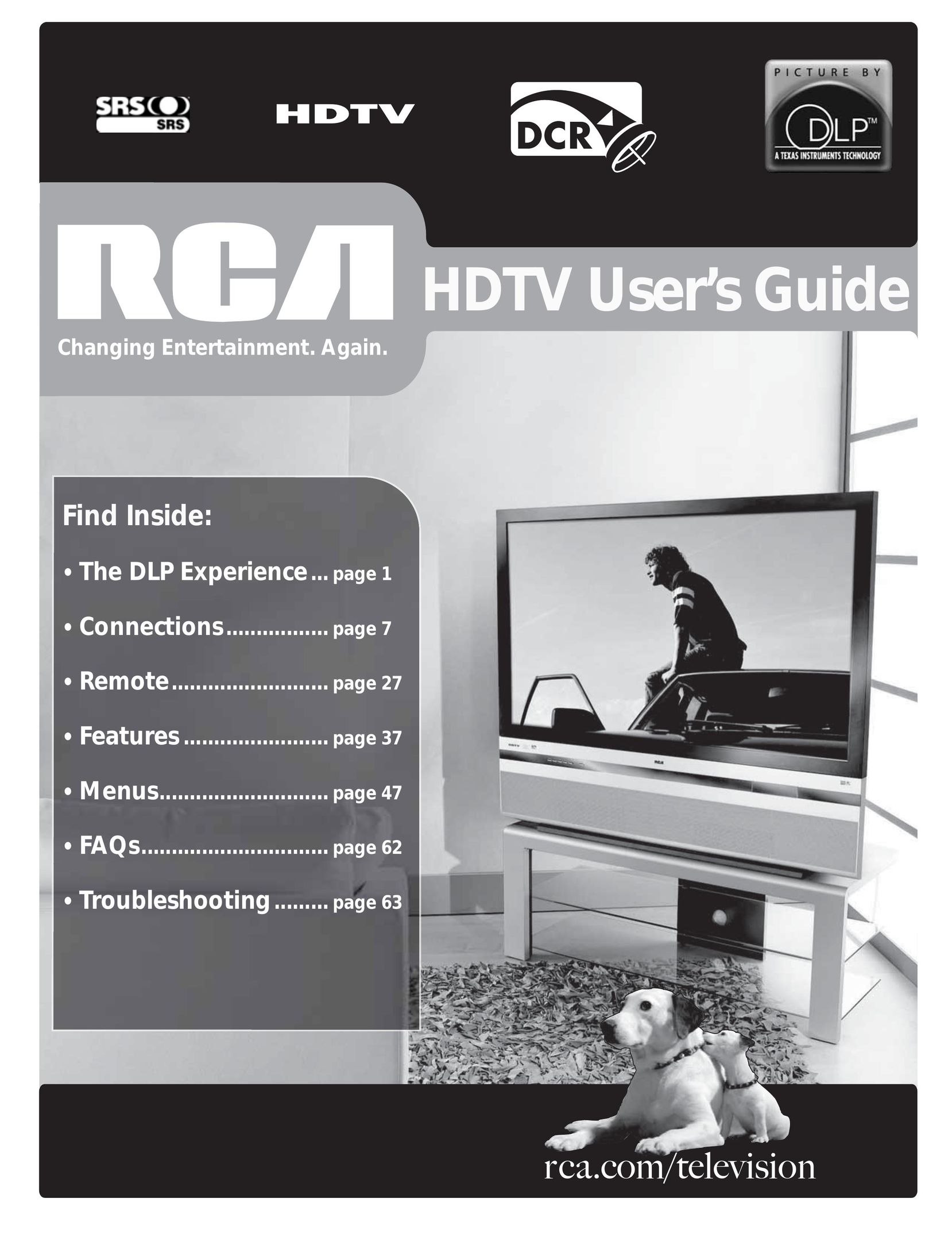 RCA HDLP50 TV Receiver User Manual