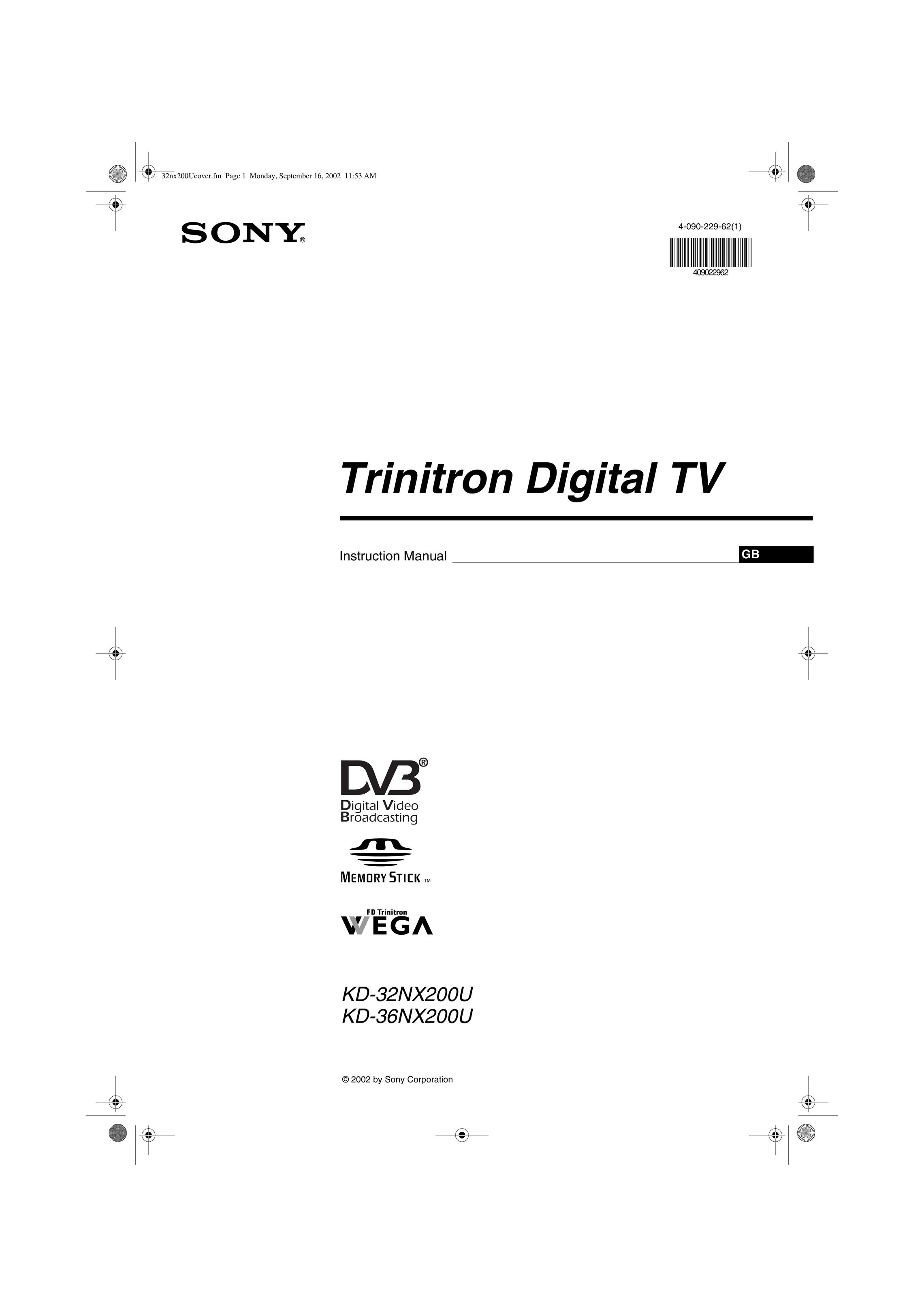 Sony KD-36NX200U TV Receiver User Manual