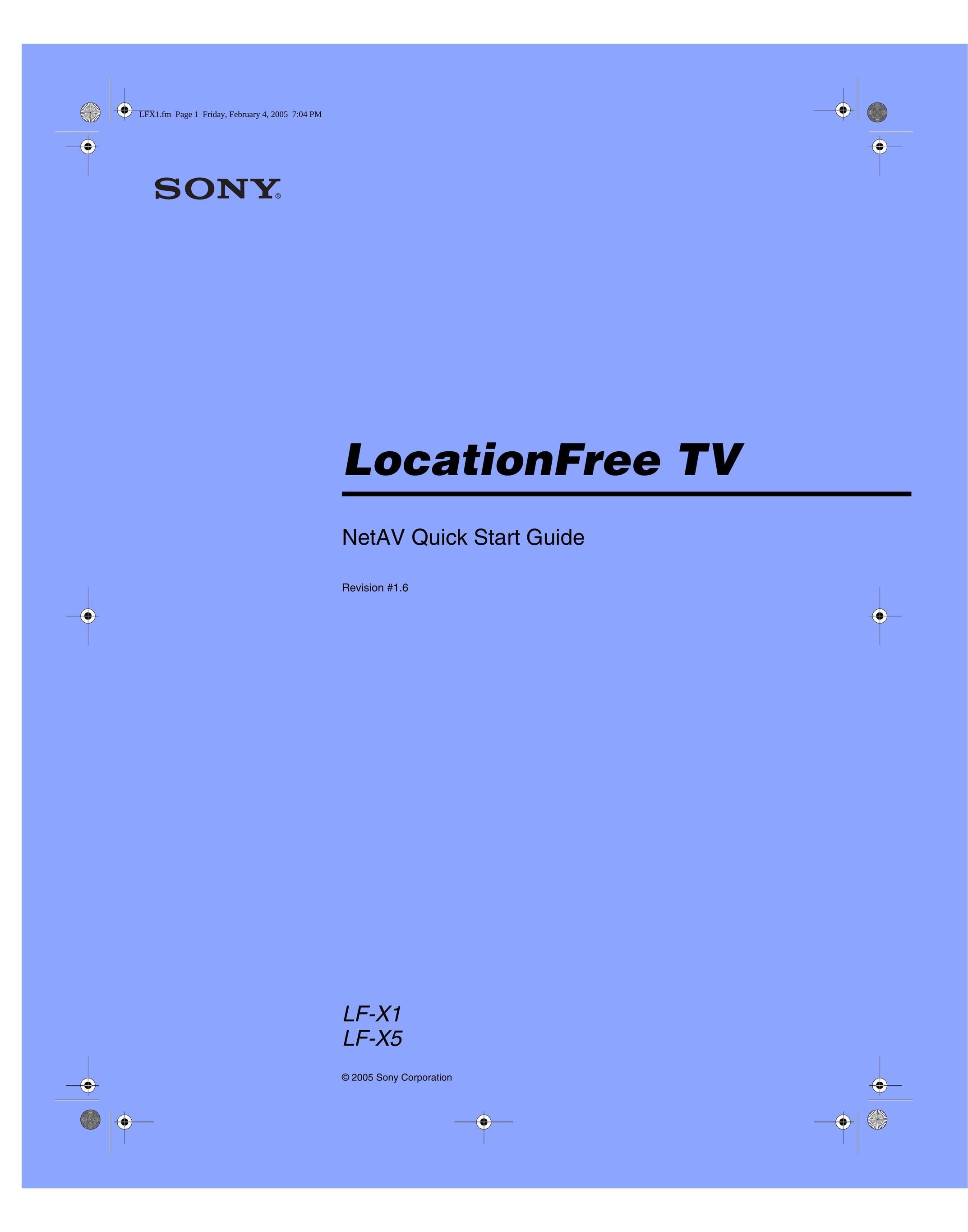 Sony TV Receiver TV Receiver User Manual