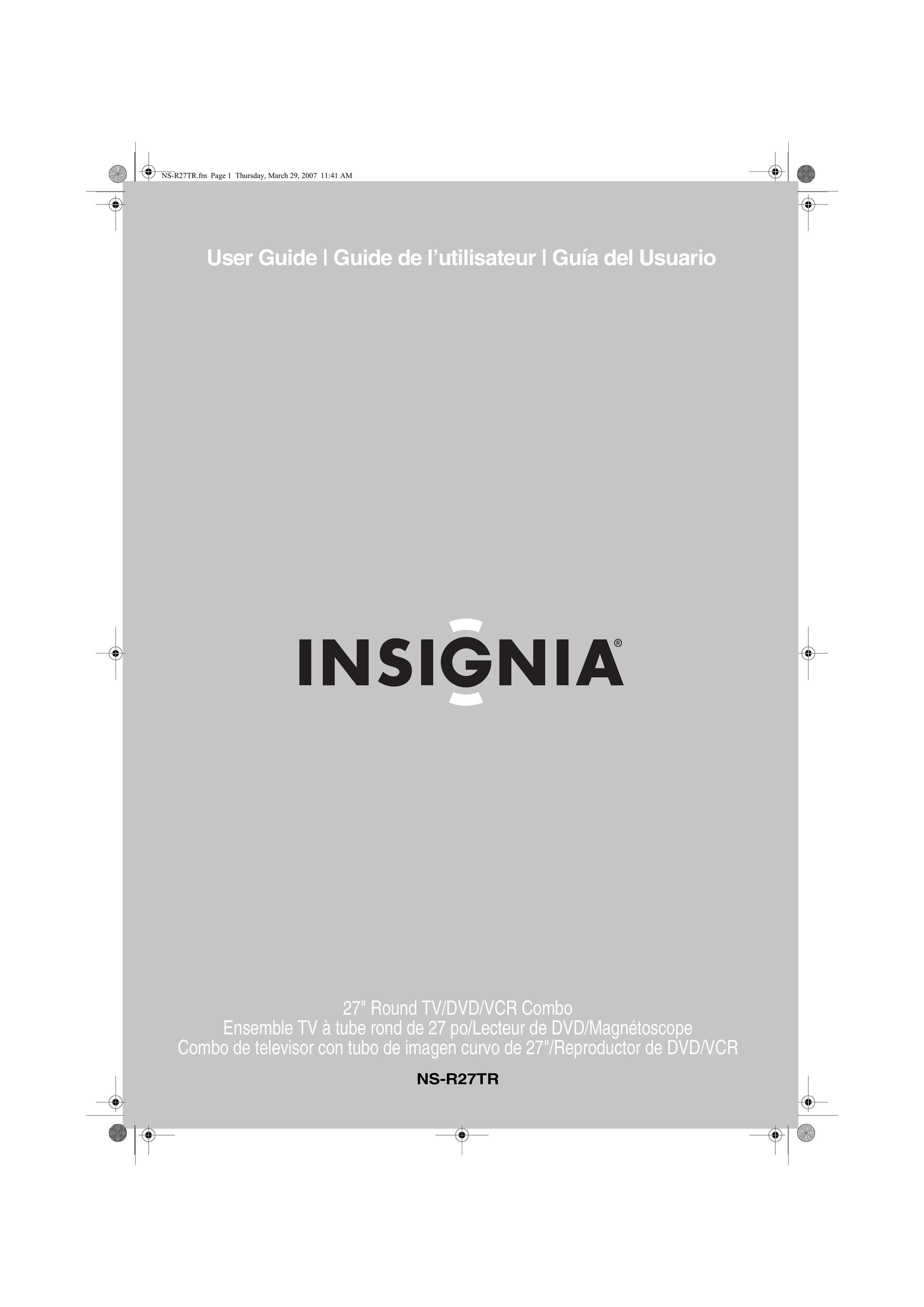 Insignia NS-R27TR TV VCR Combo User Manual