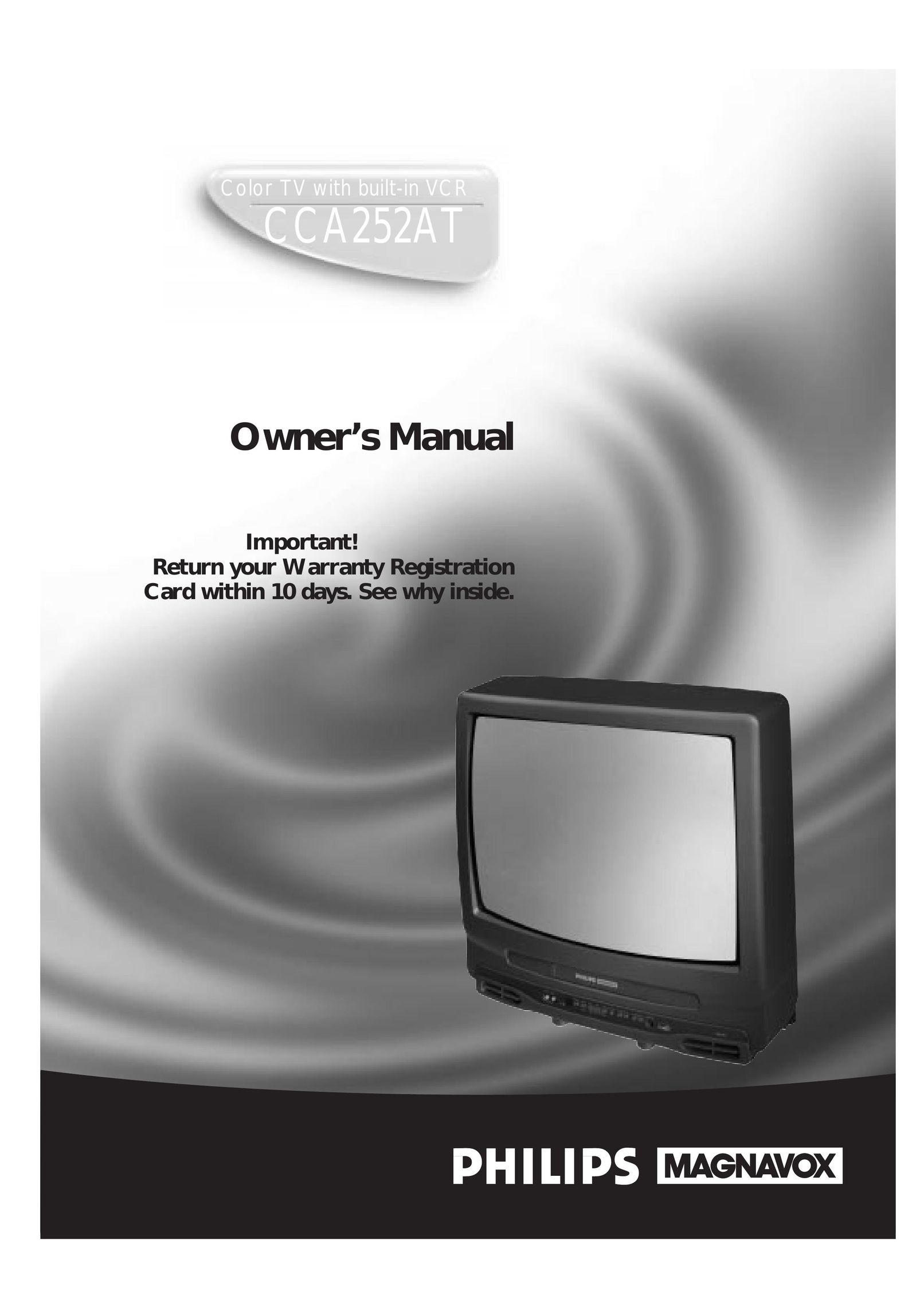 Magnavox CCA252AT99 TV VCR Combo User Manual