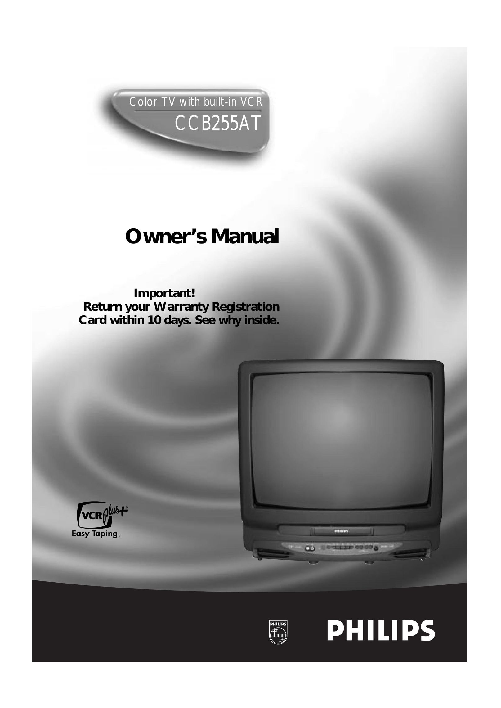 Magnavox CCB255AT TV VCR Combo User Manual