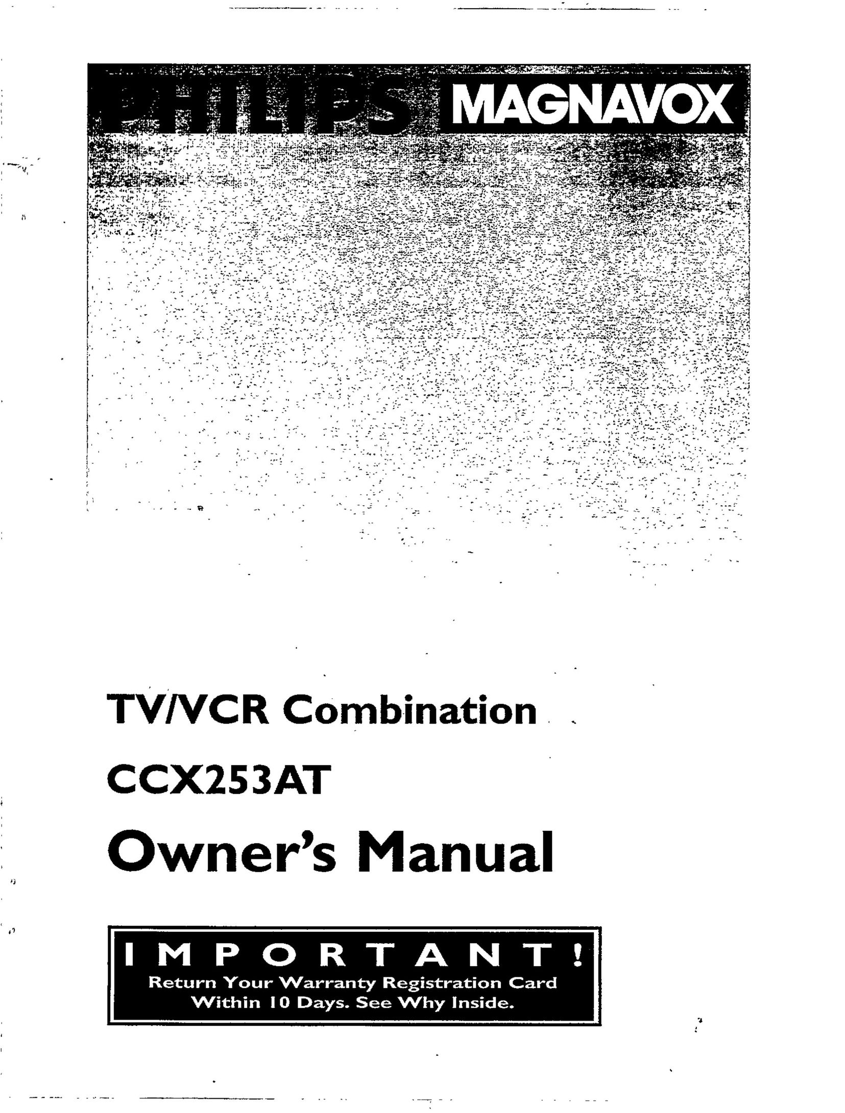 Magnavox CCX253AT TV VCR Combo User Manual