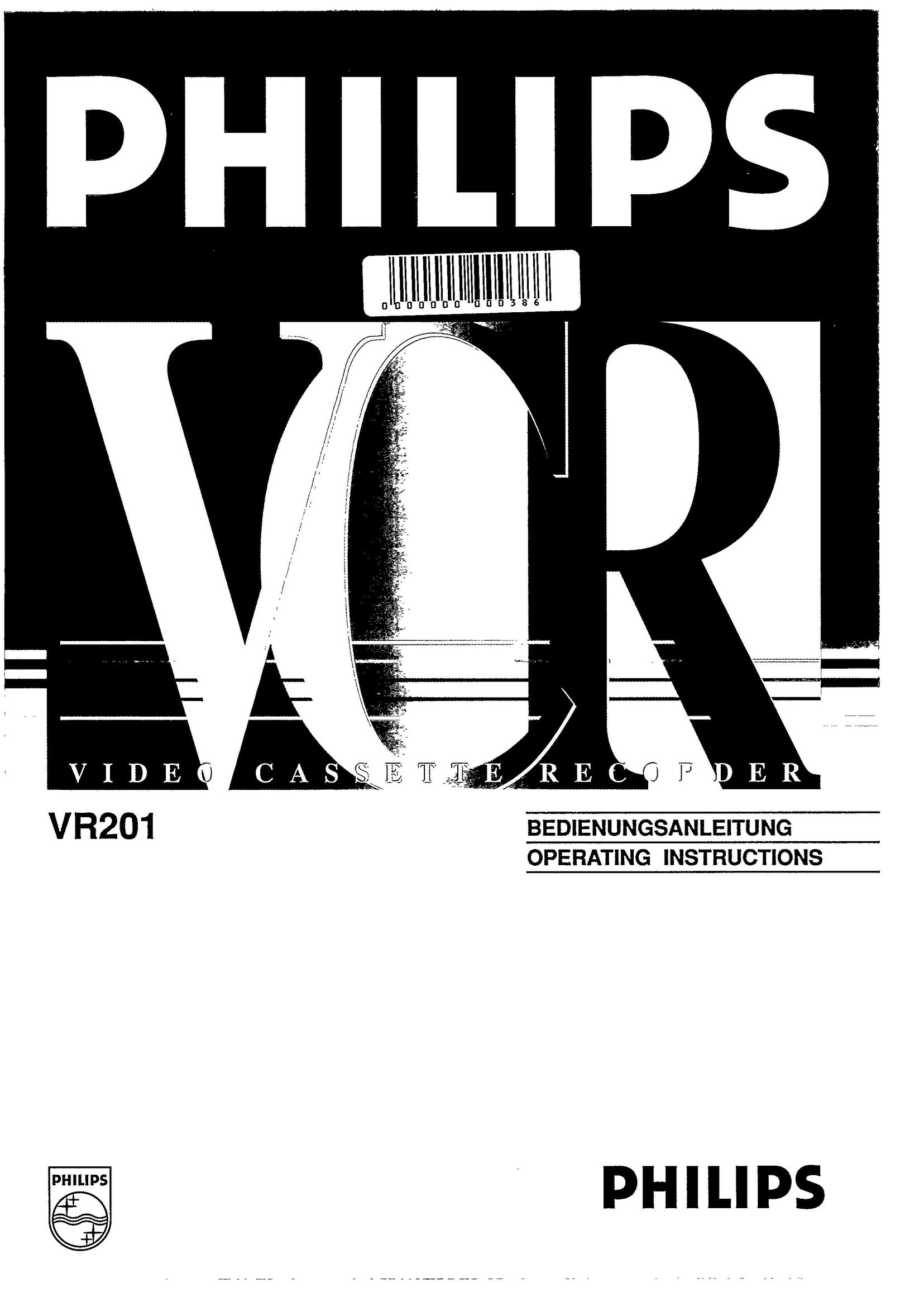 Magnavox VR201 TV VCR Combo User Manual