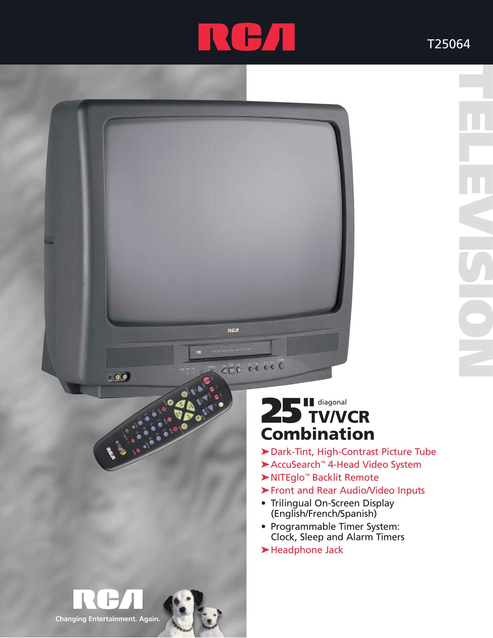 RCA TV/VCR Combo TV VCR Combo User Manual