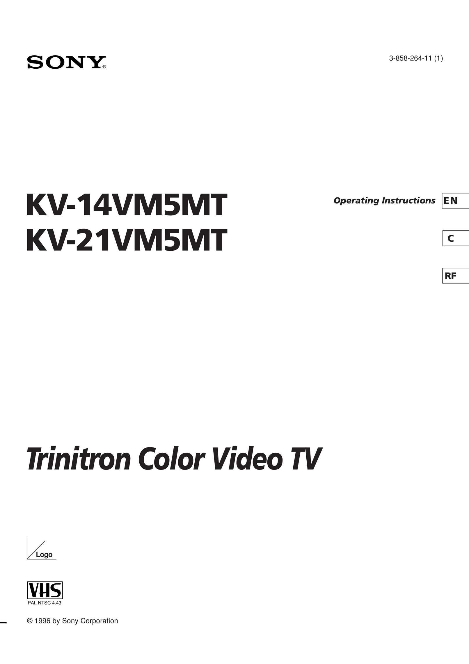 Sony KV-14VM5MT, KV-21VM6MT TV VCR Combo User Manual