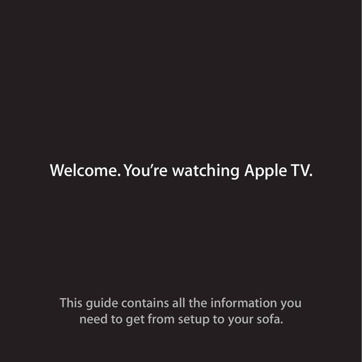 Apple MD199LL/A TV Video Accessories User Manual