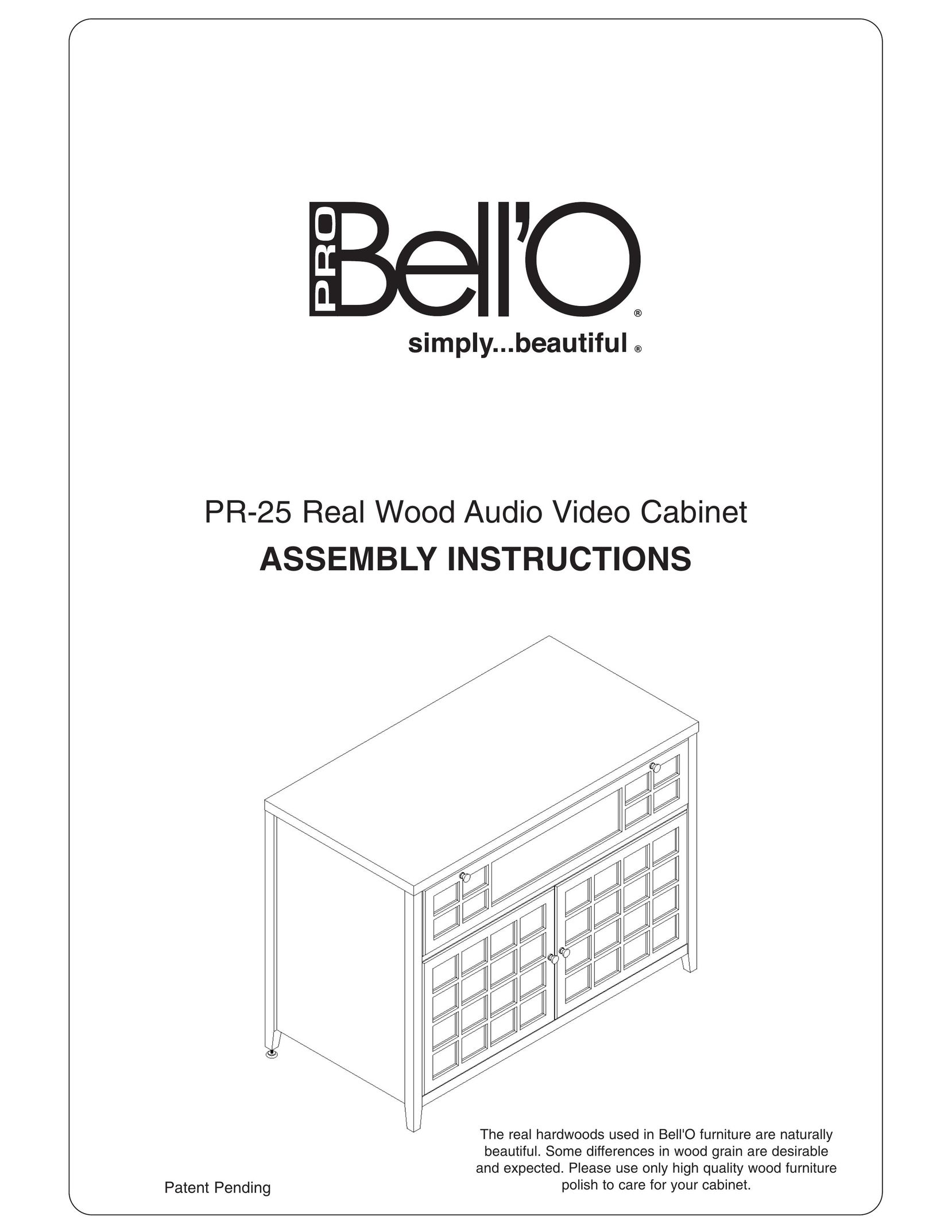 Bell'O PR-25 TV Video Accessories User Manual