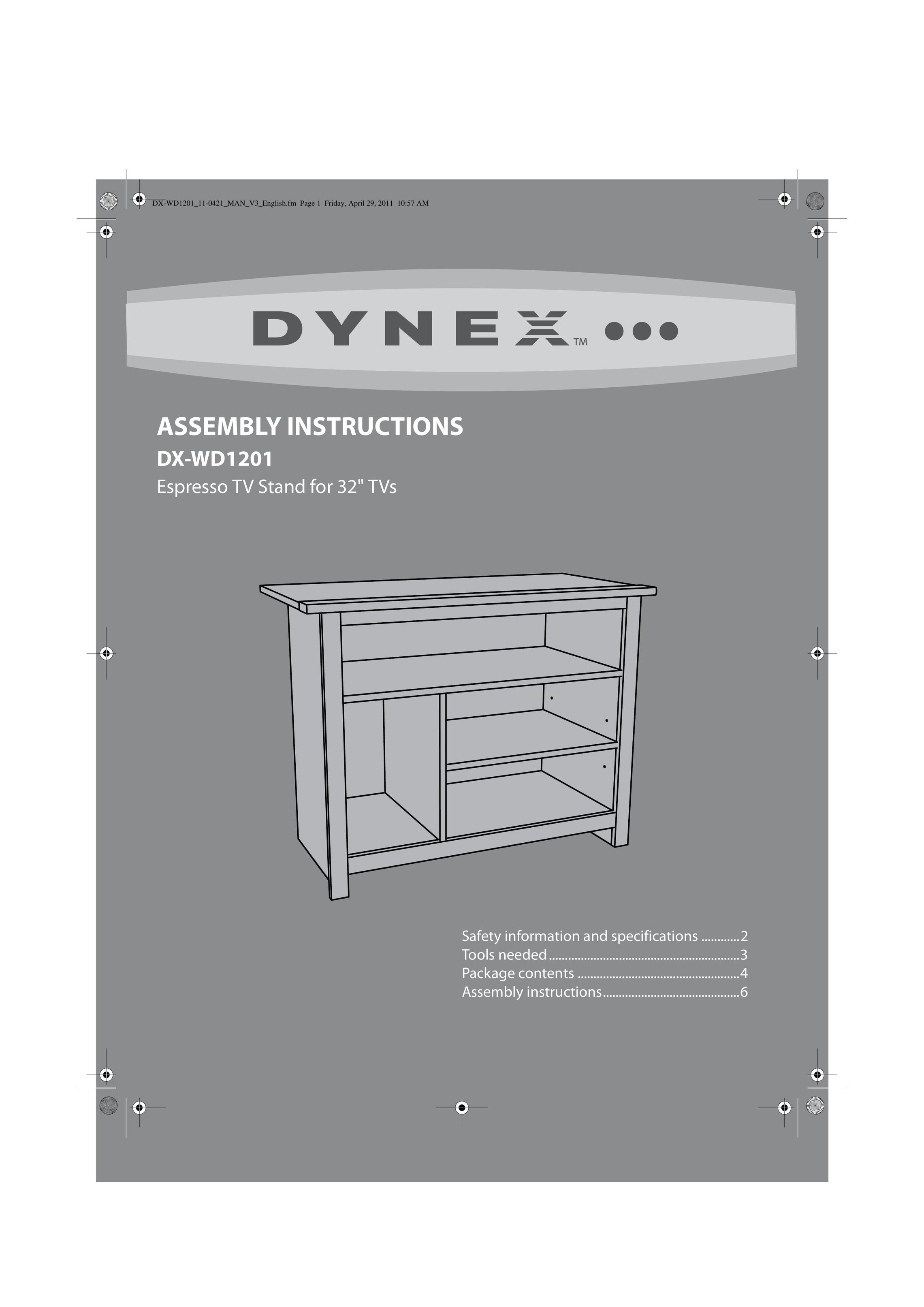 Dynex DX-WD1201 TV Video Accessories User Manual