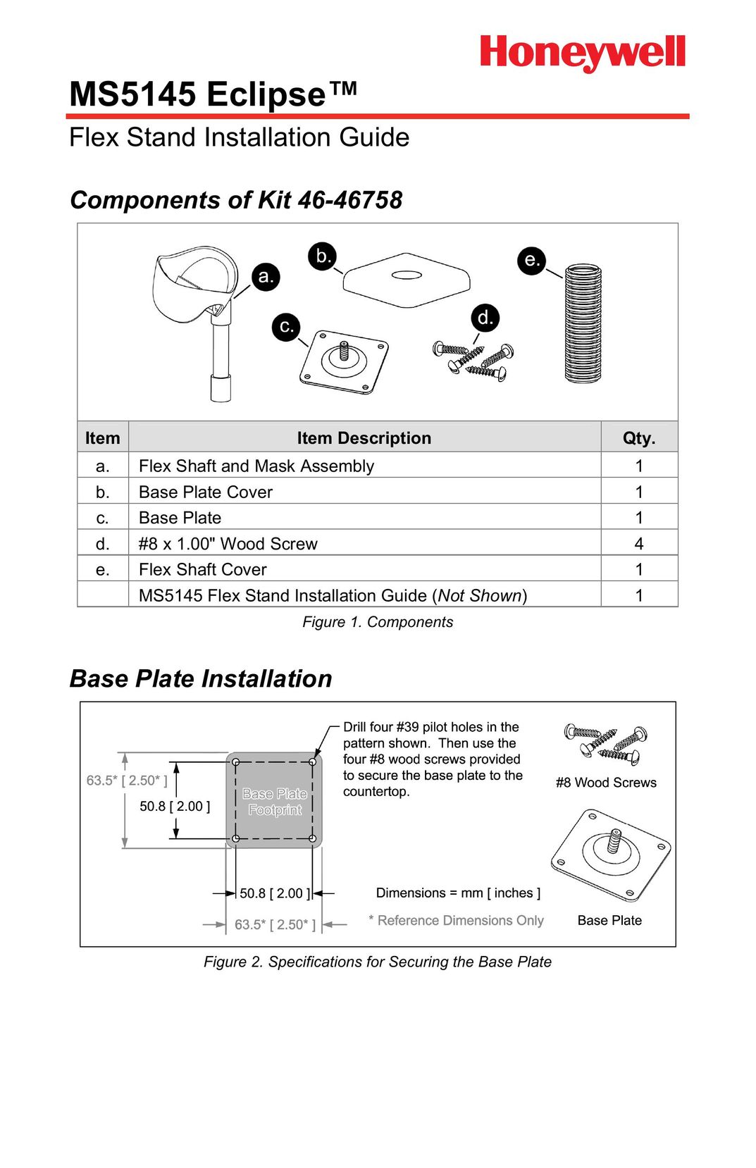 Honeywell MS5145 TV Video Accessories User Manual