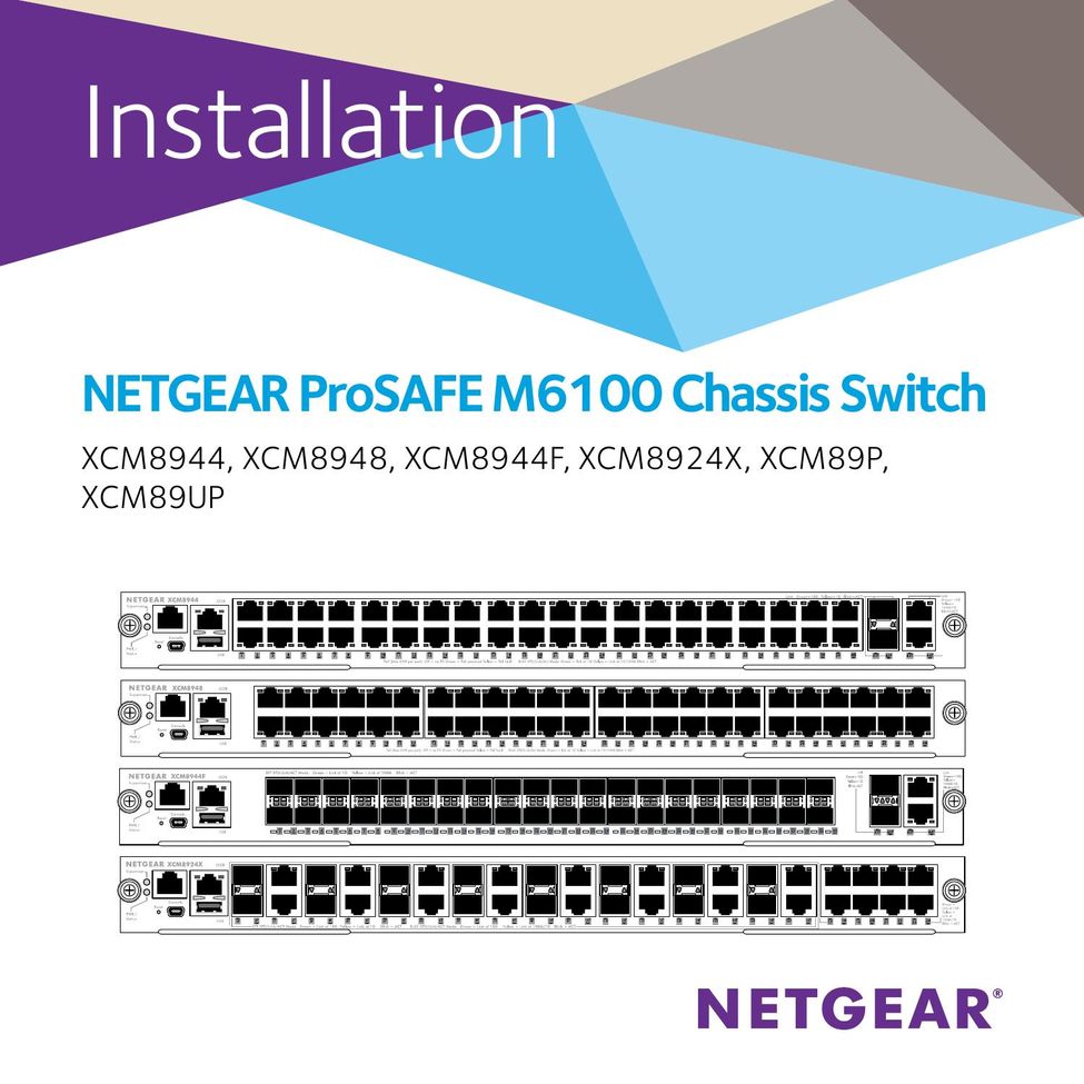 NETGEAR XCM8948 TV Video Accessories User Manual