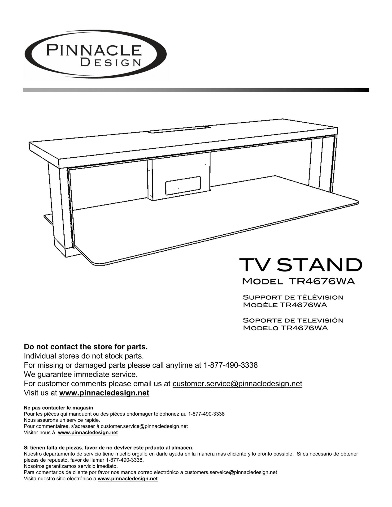 Pinnacle Design TR4676WA TV Video Accessories User Manual