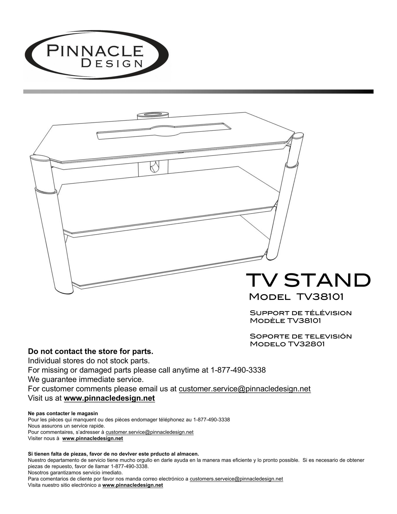 Pinnacle Design TV38101 TV Video Accessories User Manual