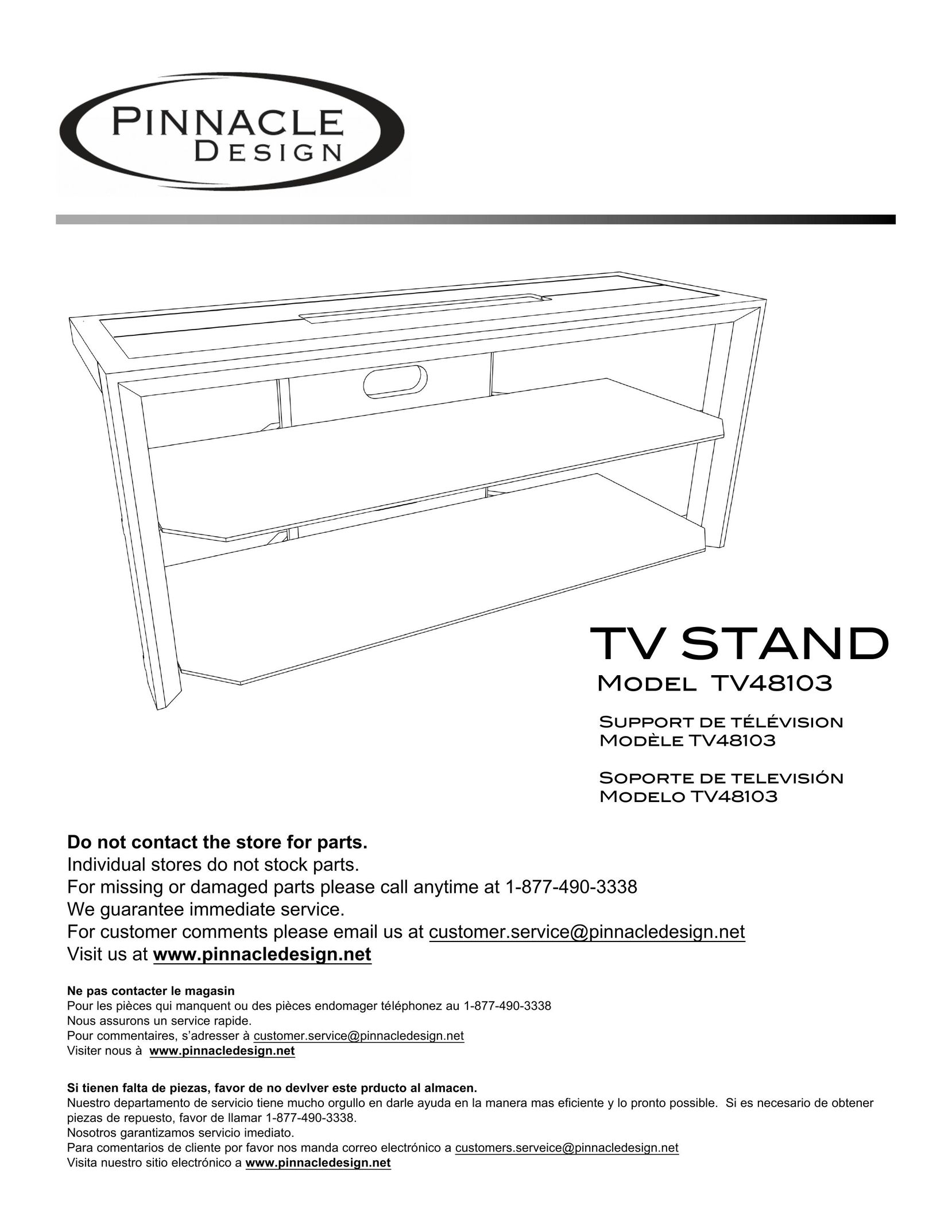 Pinnacle Design TV48103 TV Video Accessories User Manual