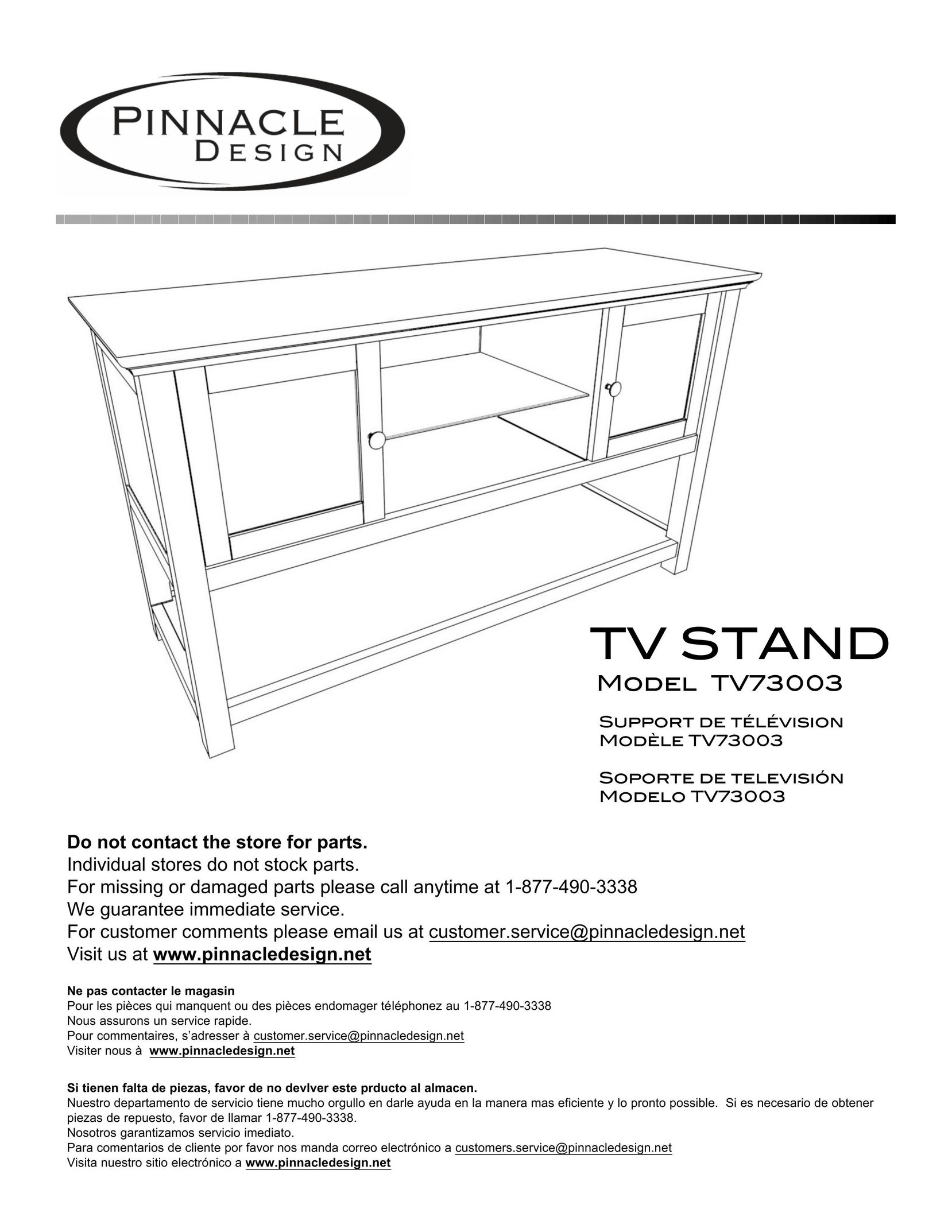 Pinnacle Design TV73003 TV Video Accessories User Manual