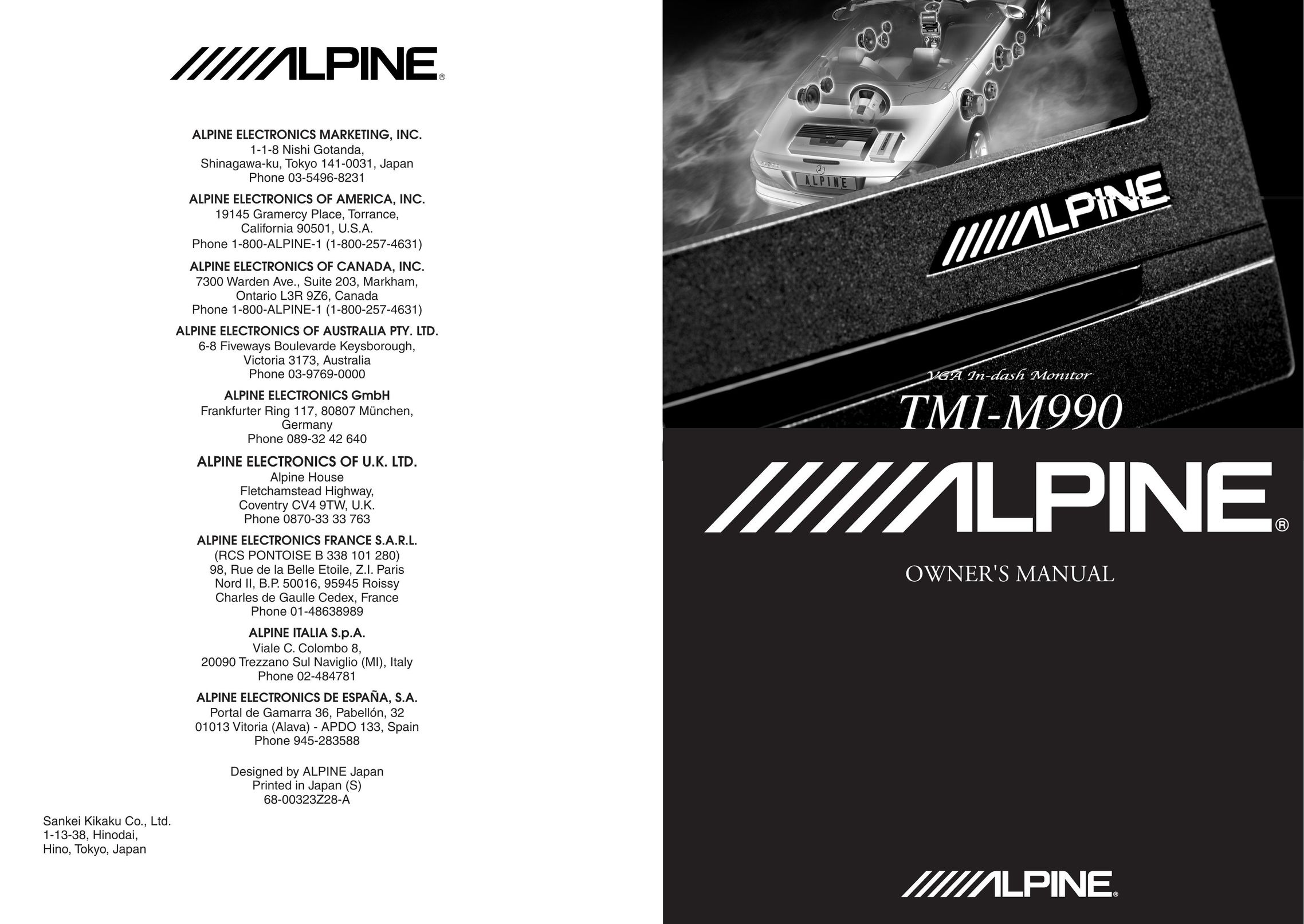 Alpine TMI-M990 Universal Remote User Manual