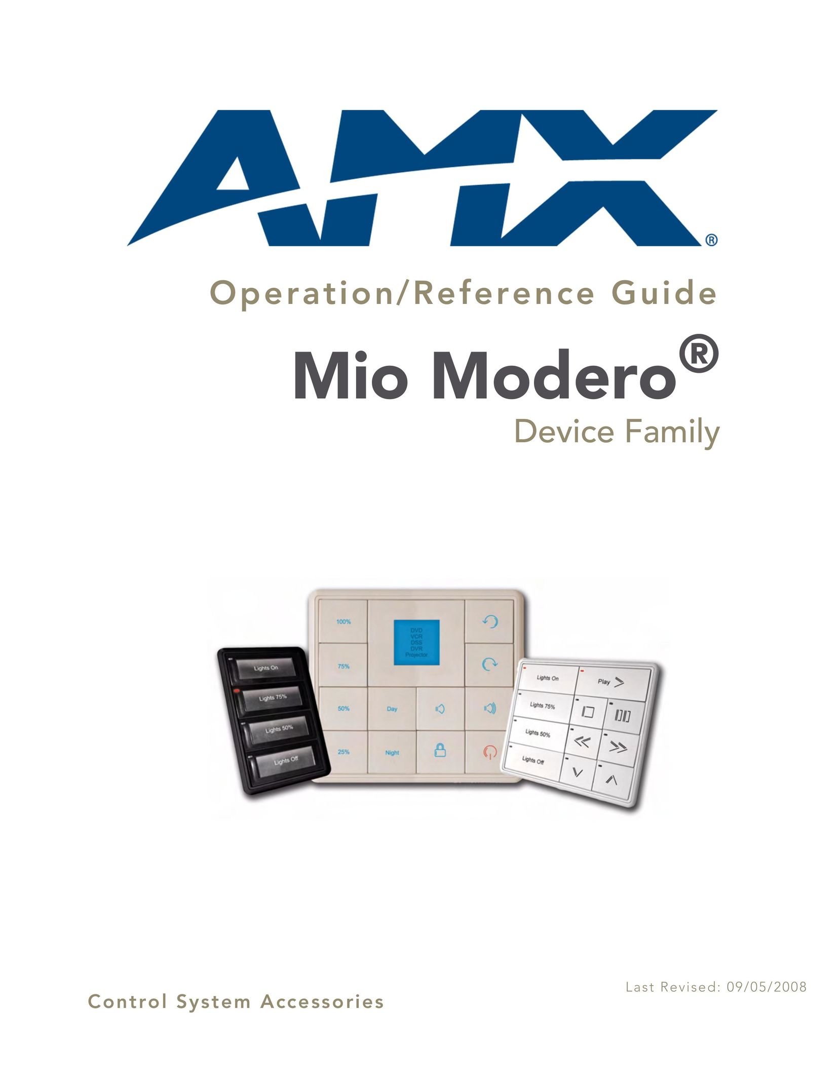AMX Device Family Universal Remote User Manual