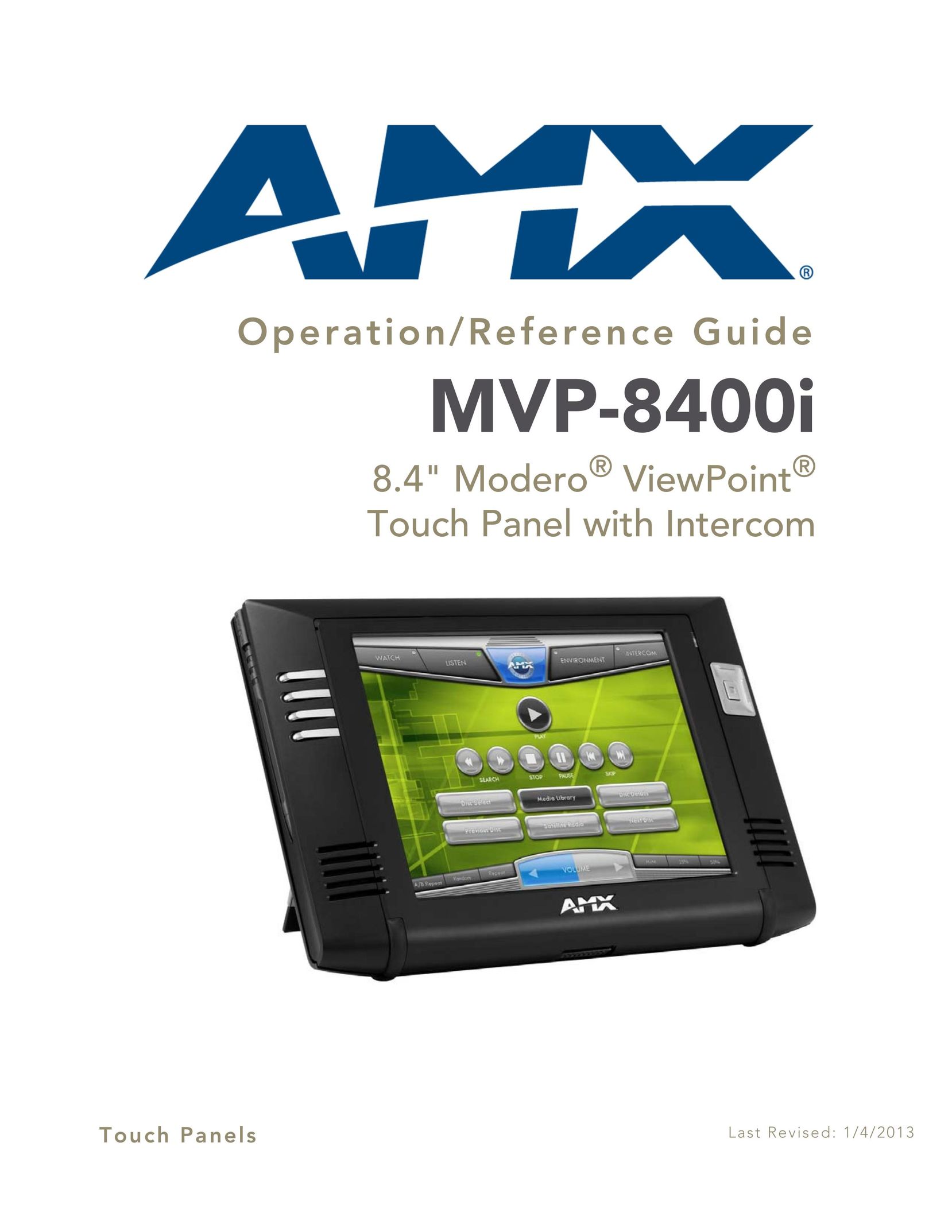 AMX MVP-8400i Universal Remote User Manual
