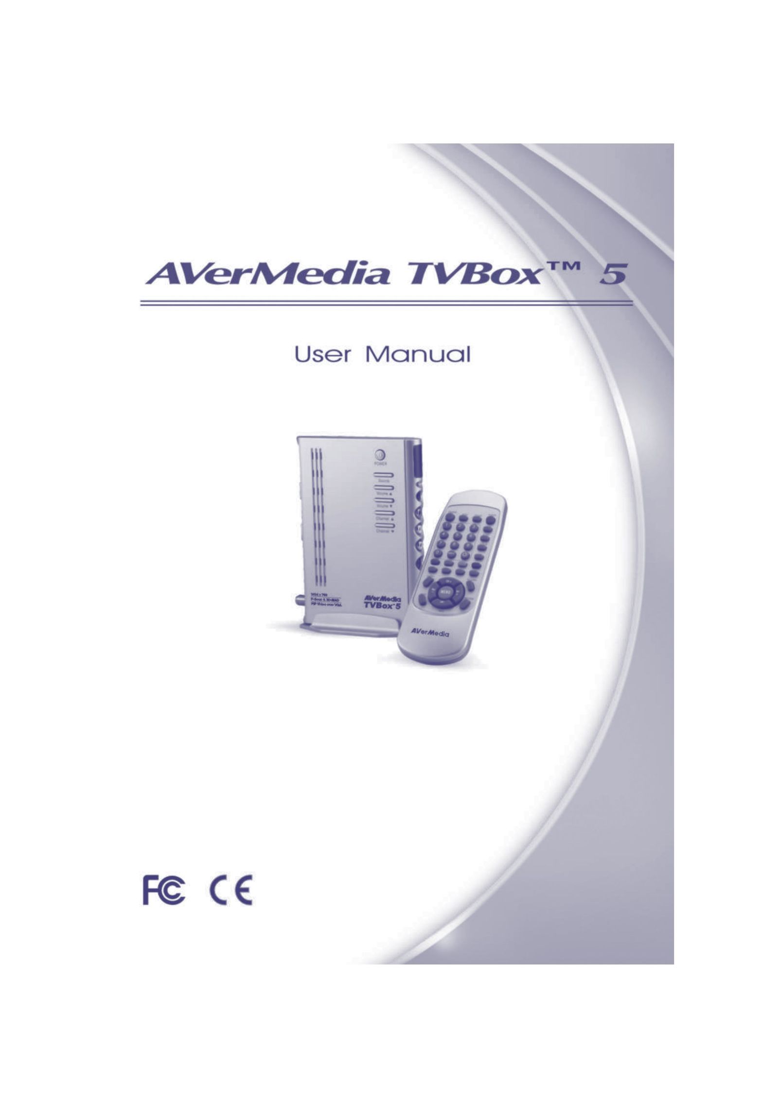AVerMedia Technologies TVBoxTM 5 Universal Remote User Manual