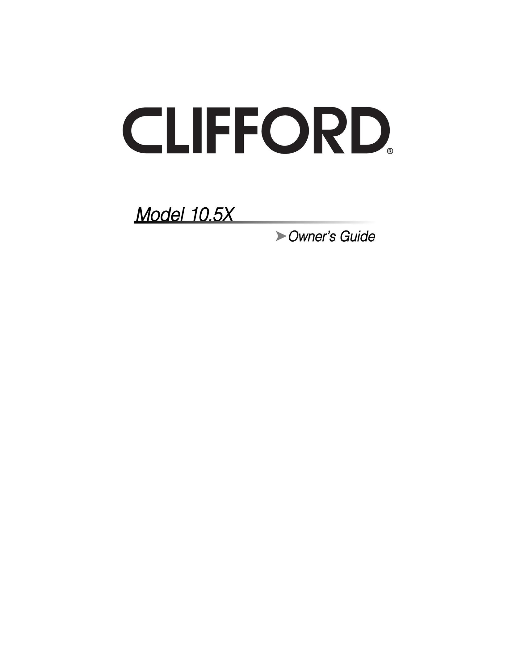 Clifford 10.5X Universal Remote User Manual