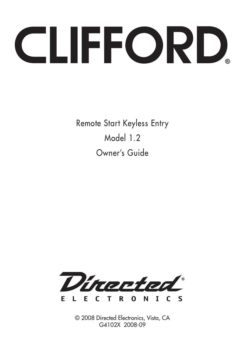 Clifford G4102X Universal Remote User Manual