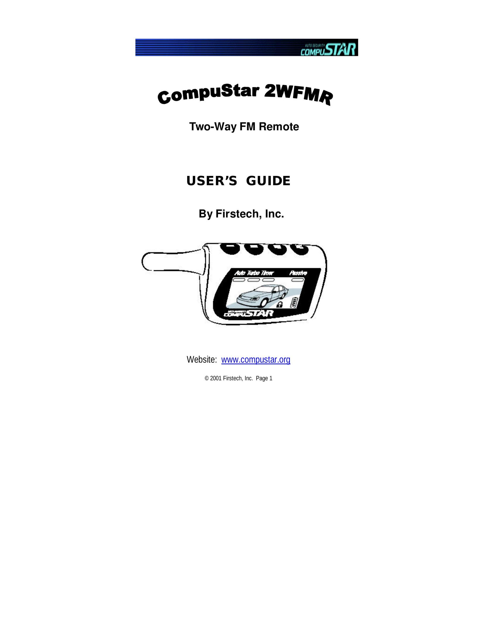 CompuSTAR 2WFMR Universal Remote User Manual