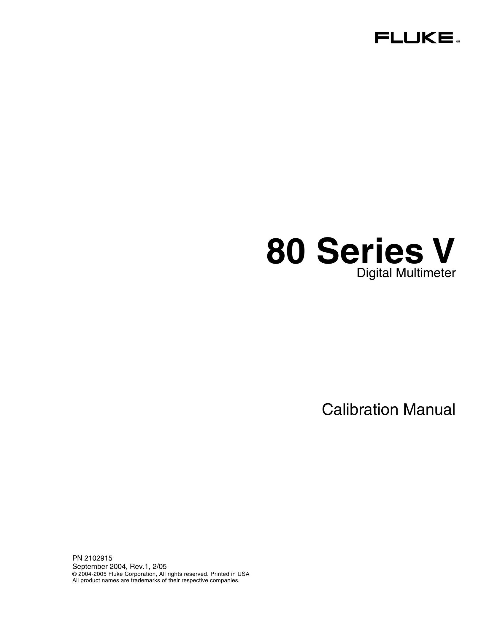Fluke 80 Series V Universal Remote User Manual