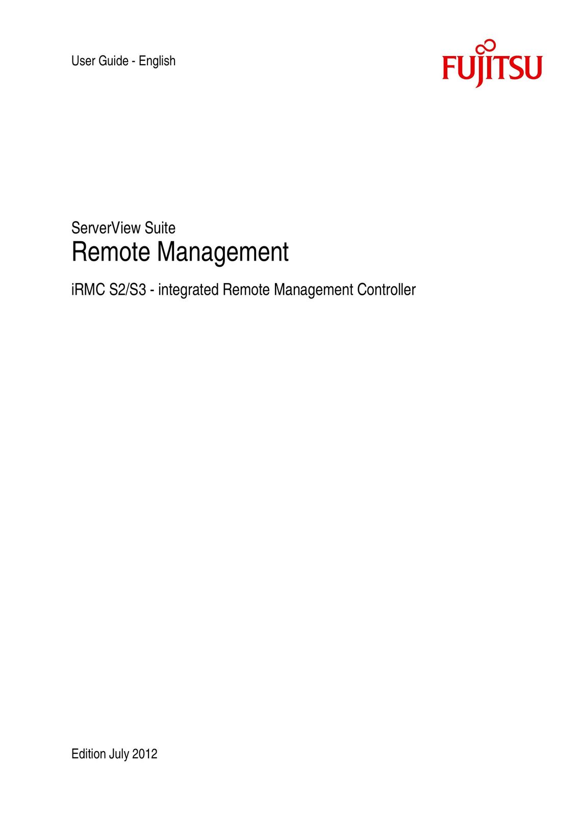 Fujitsu IRMC S2/S3 Universal Remote User Manual