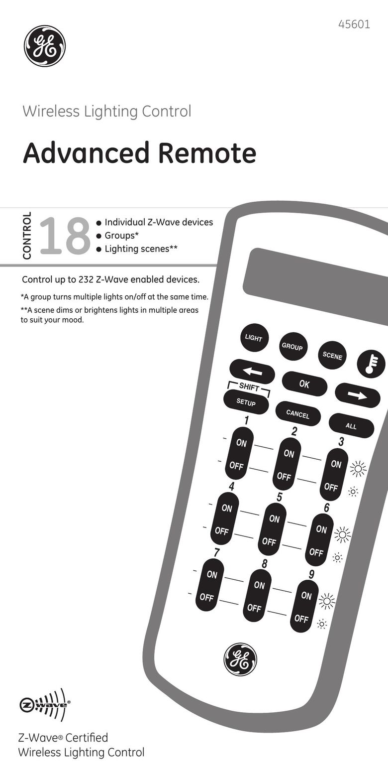 GE 45601 Universal Remote User Manual