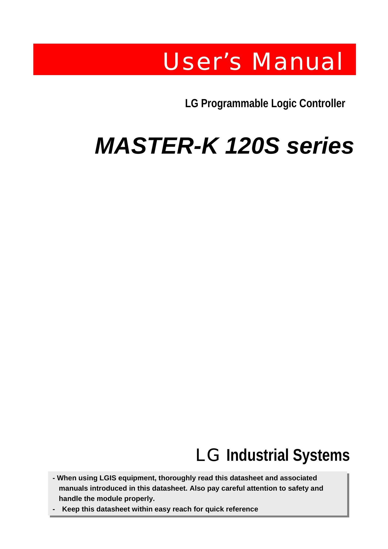 LG Electronics 120S Universal Remote User Manual