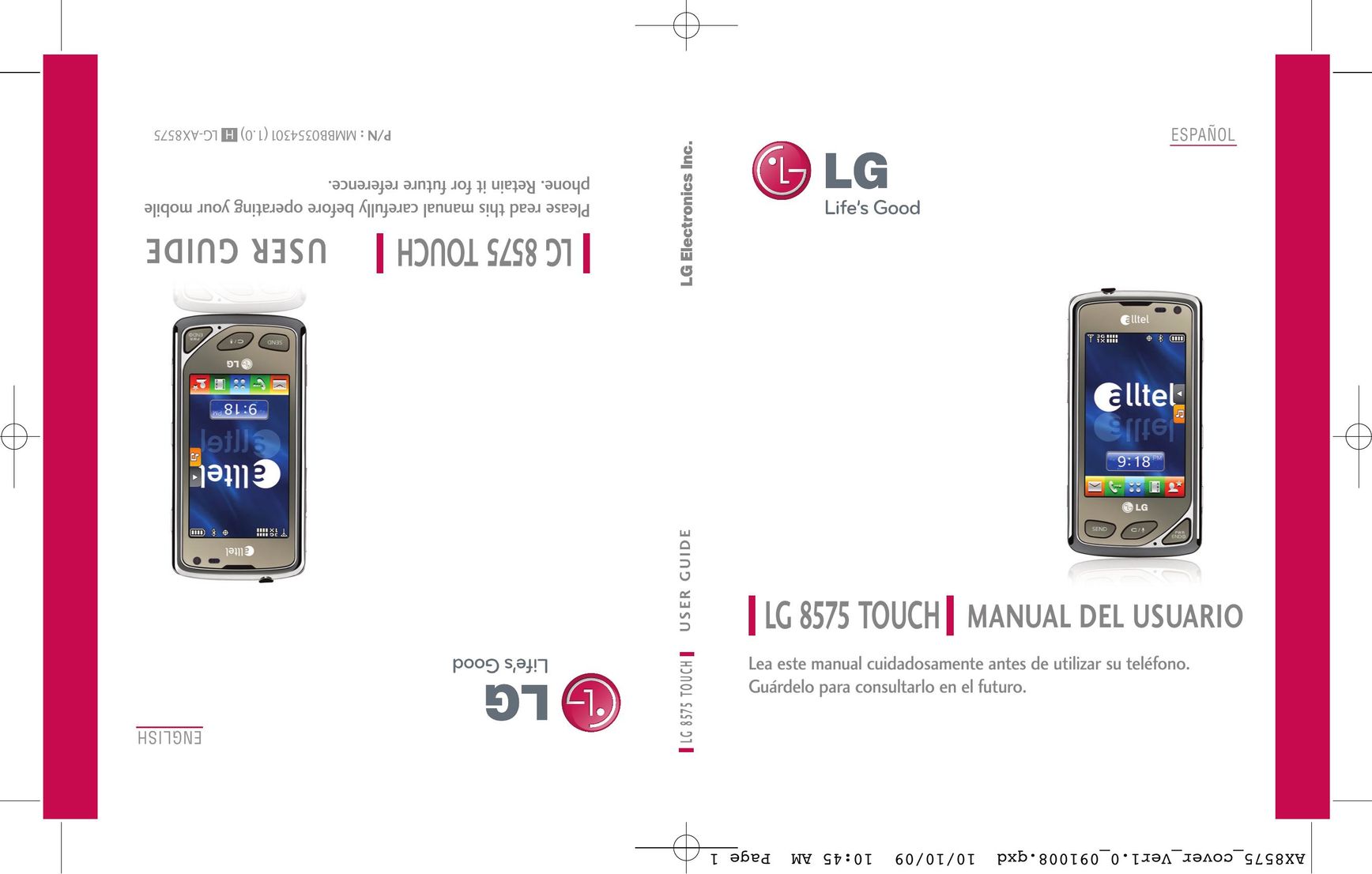 LG Electronics 8575 Universal Remote User Manual