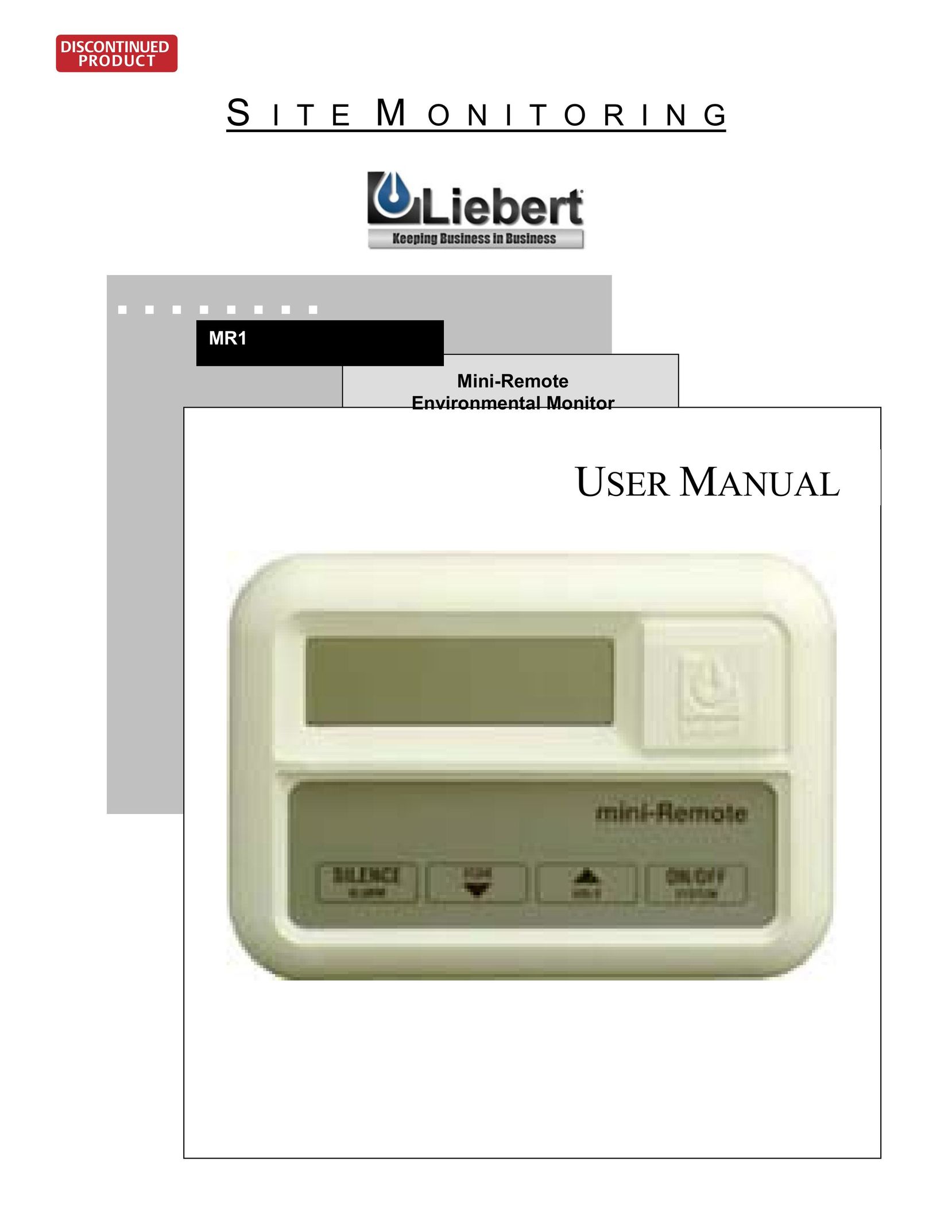 Liebert MR1 Universal Remote User Manual