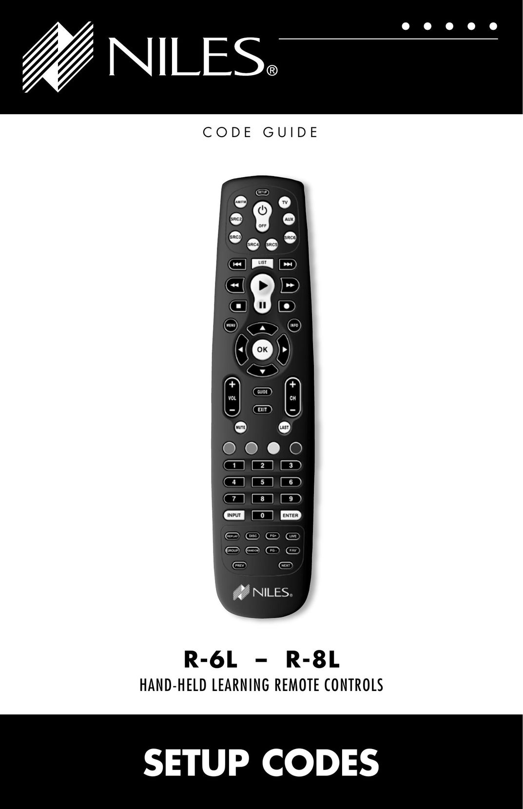 Niles Audio R-8L Universal Remote User Manual