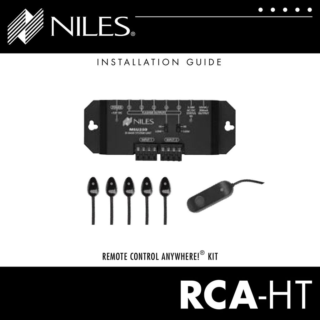 Niles Audio RCA-HT Universal Remote User Manual