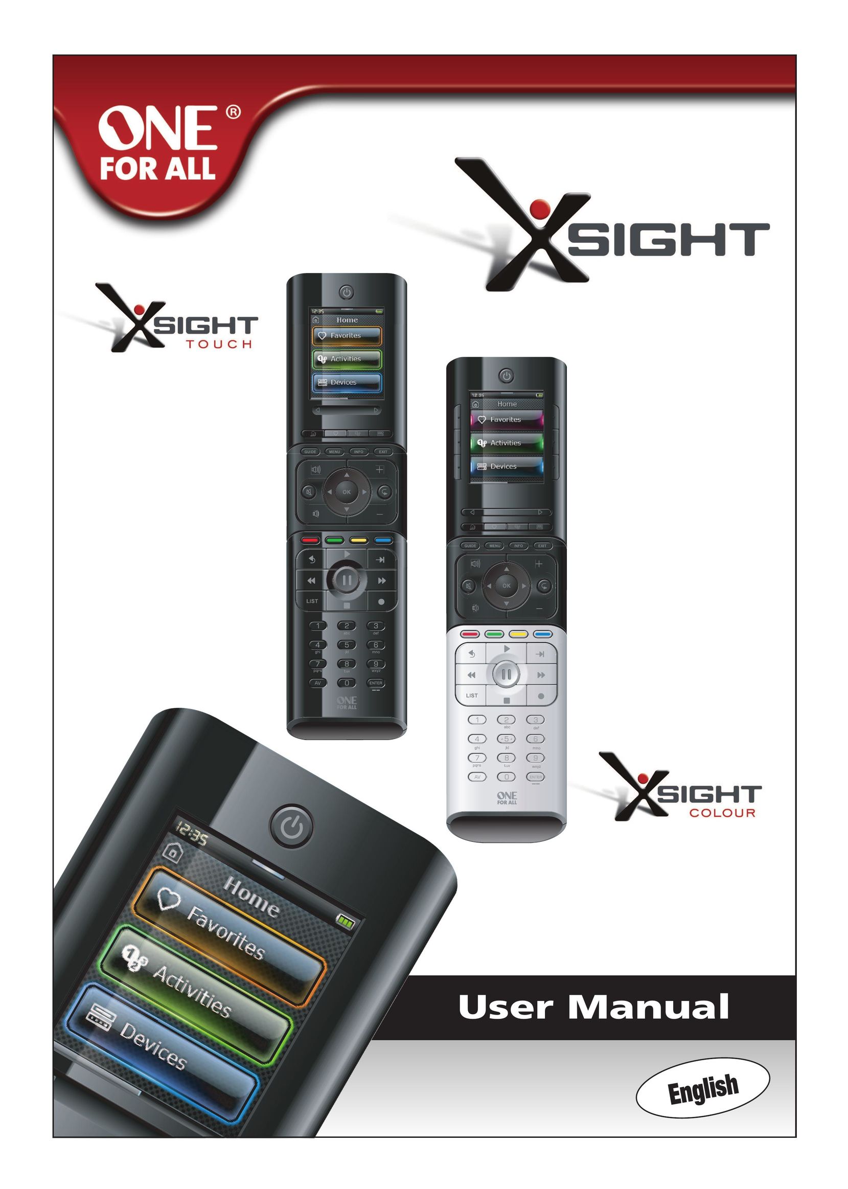 One for All Touch Universal Remote User Manual