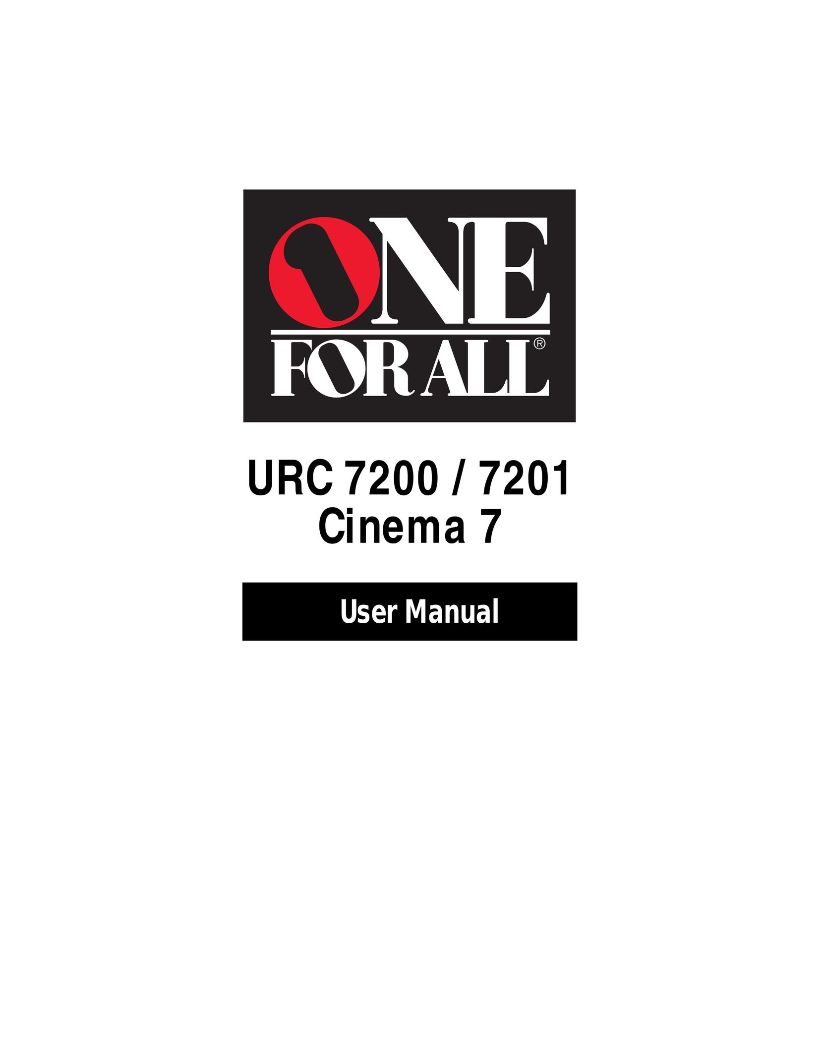 One for All URC 7200 / 7201 Universal Remote User Manual