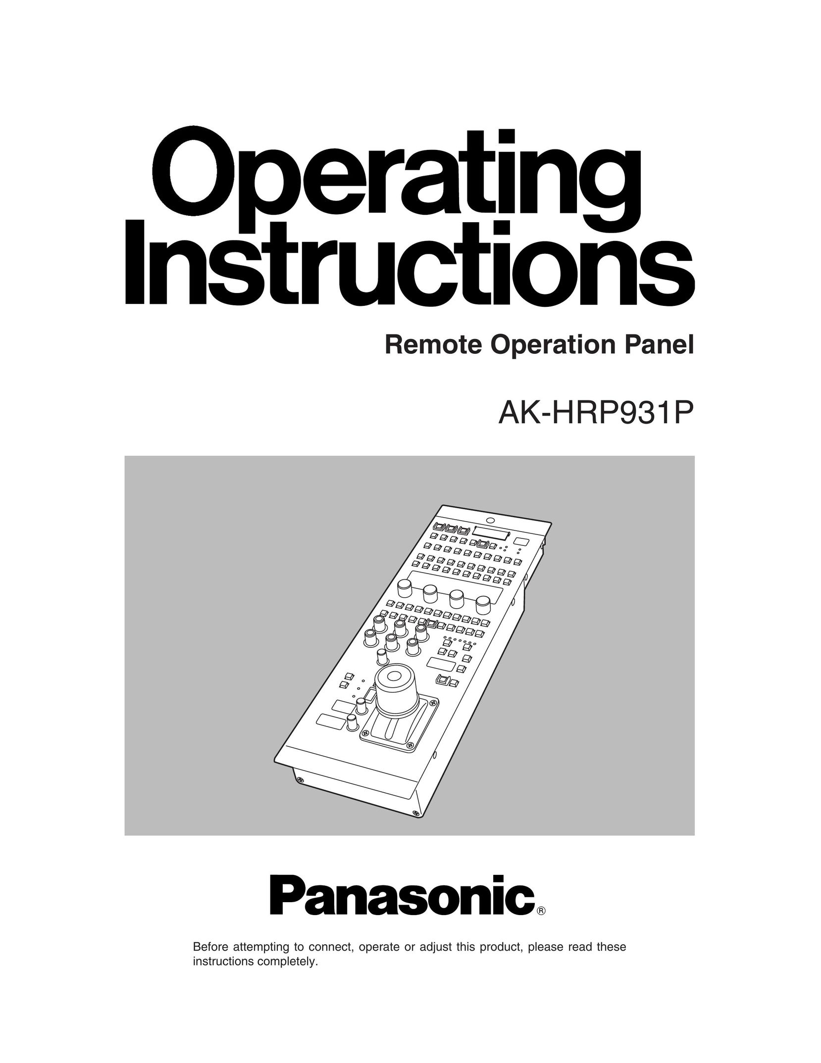 Panasonic AK-HRP931P Universal Remote User Manual